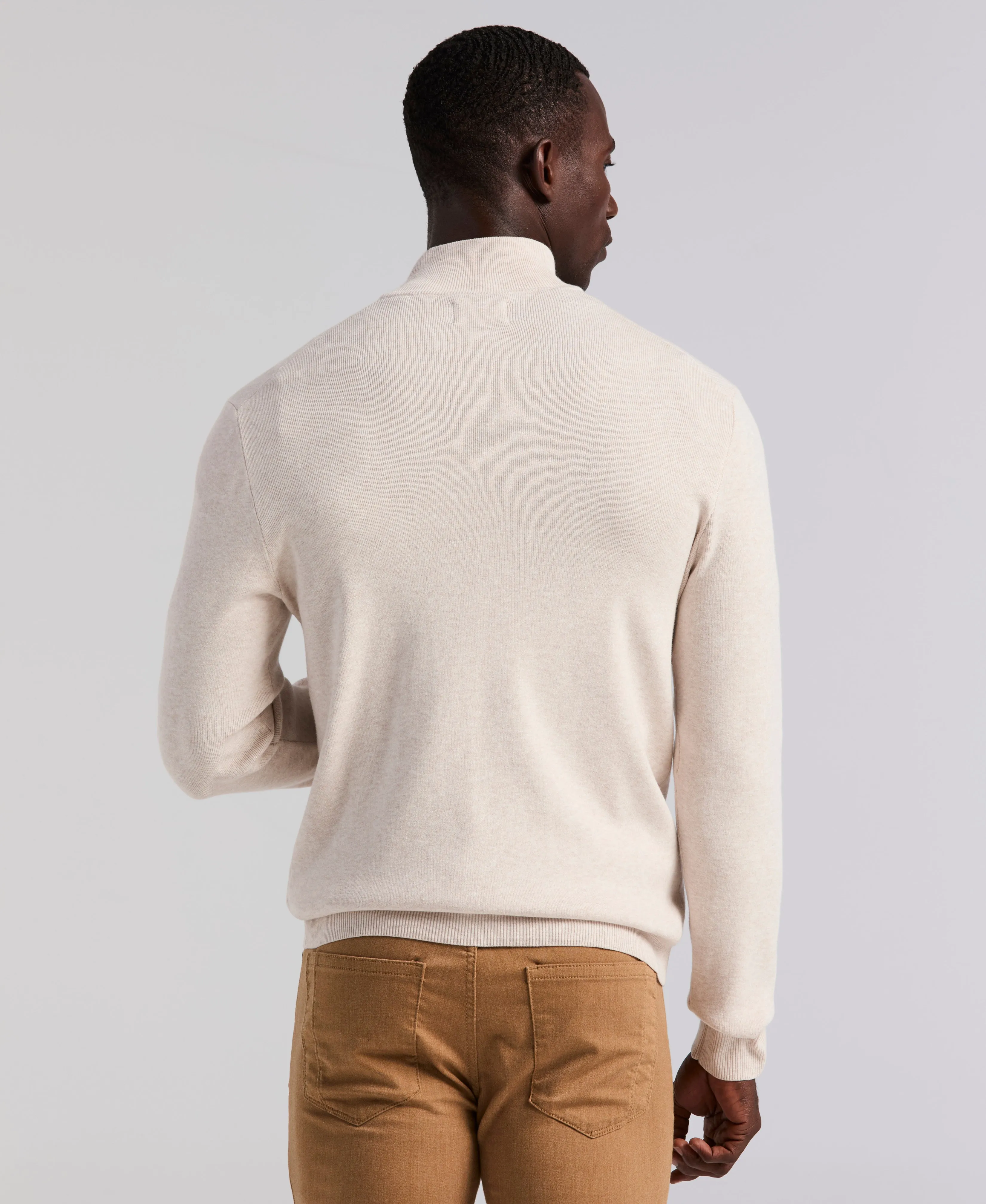 Tech Knit Quarter Zip Sweater sold by Perry Ellis product image thumbnail 2