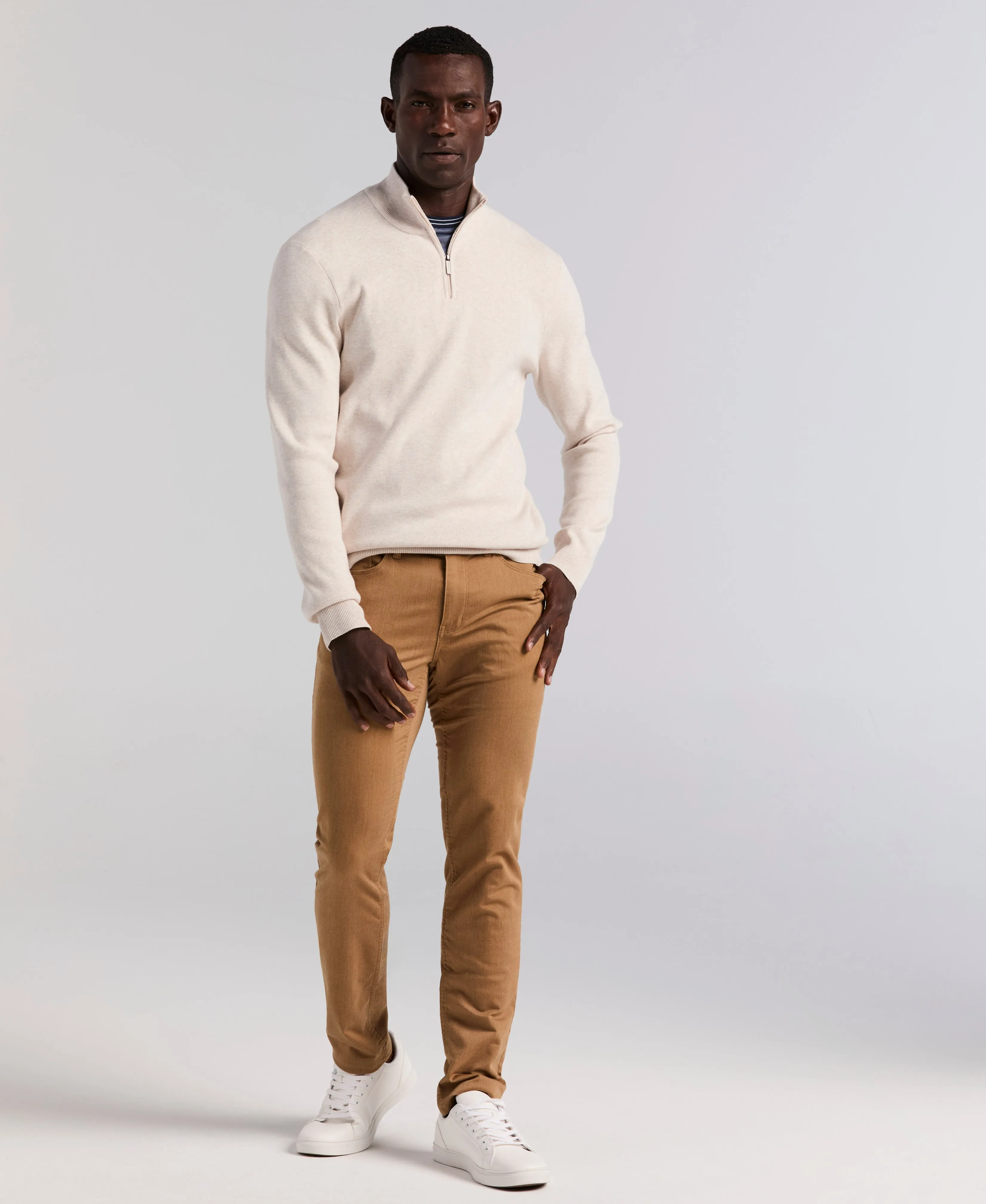 Tech Knit Quarter Zip Sweater sold by Perry Ellis product image thumbnail 4