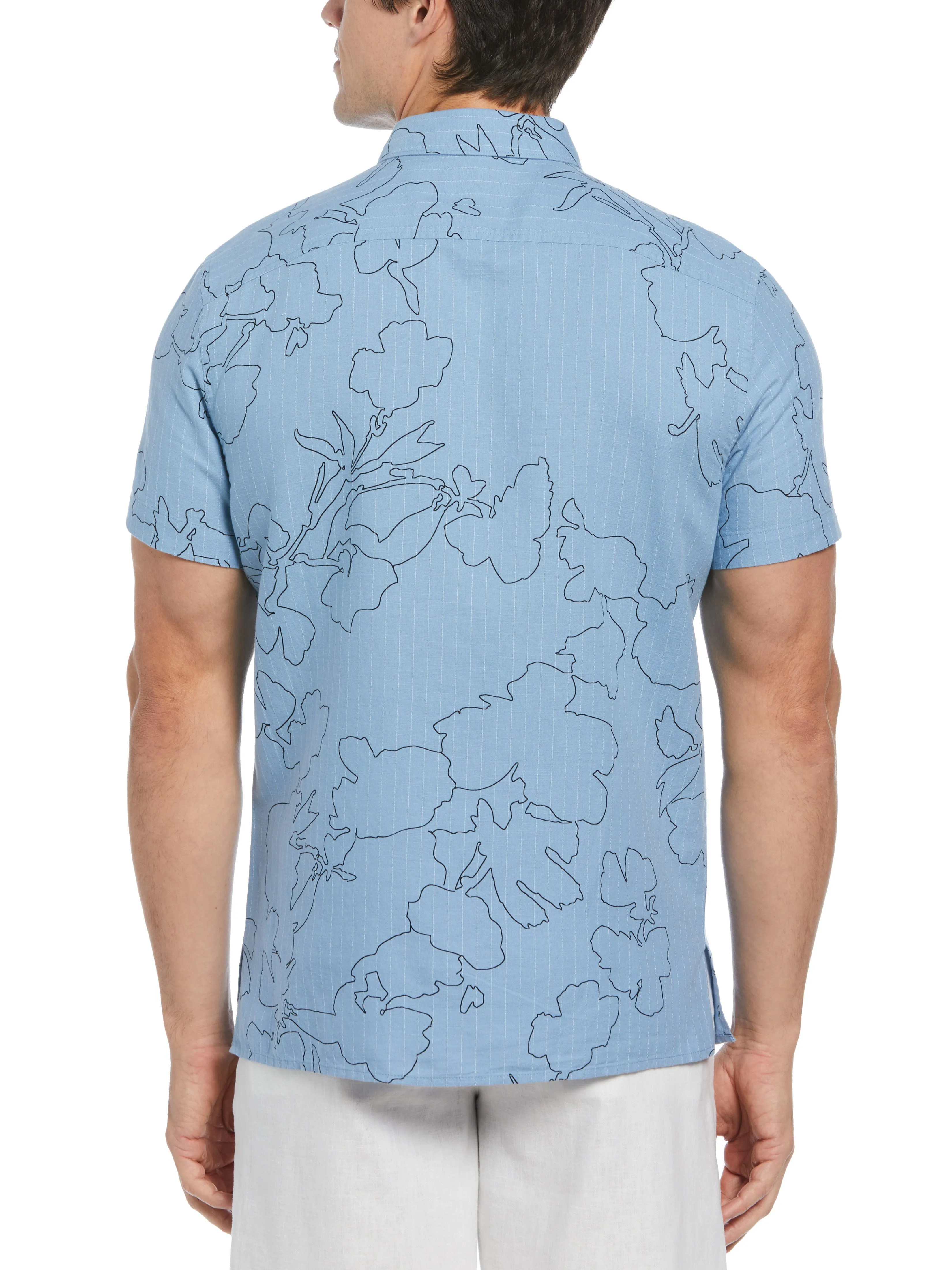 Dobby Floral Print Shirt sold by Perry Ellis product image thumbnail 5