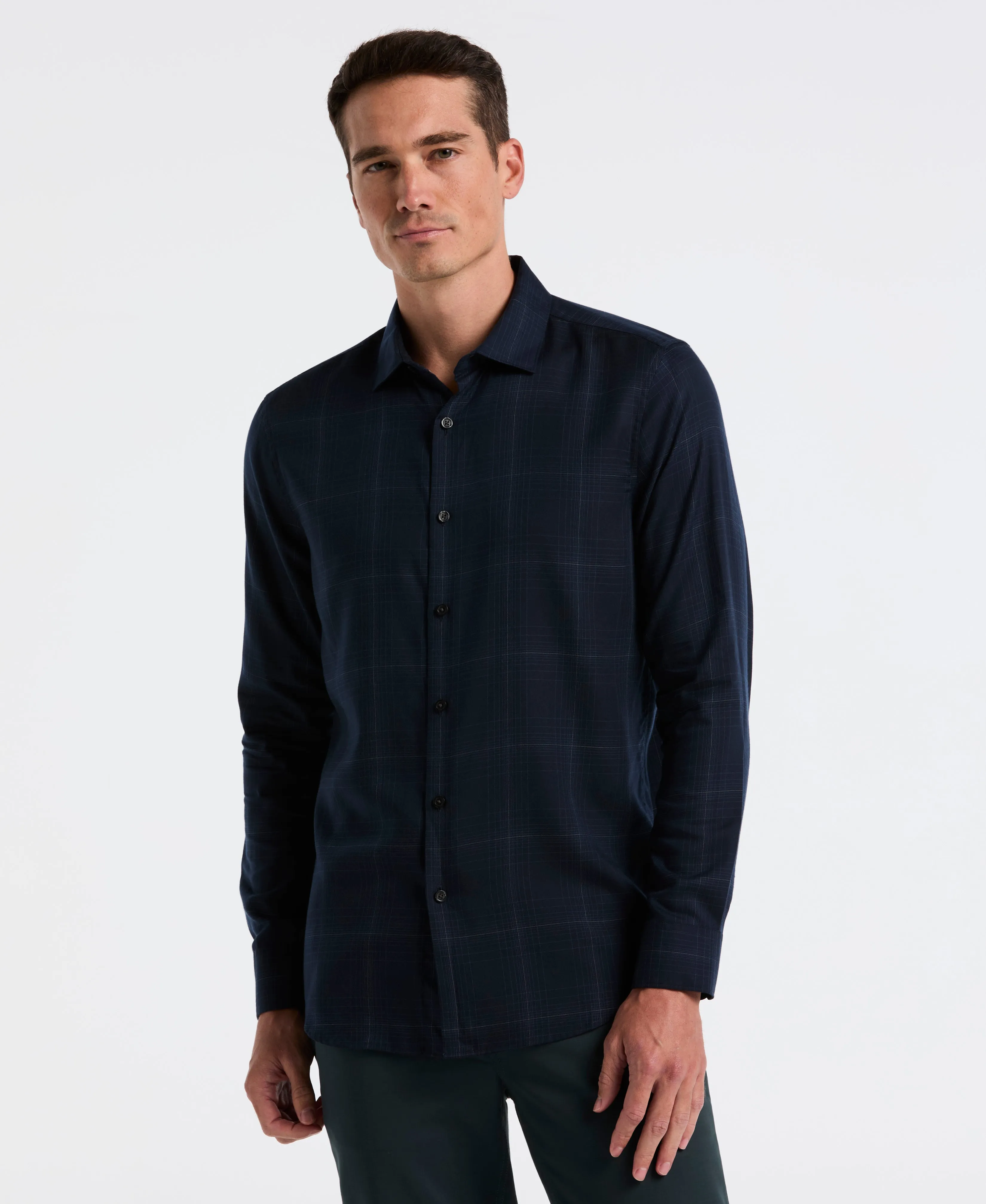 Plaid Print Shirt sold by Perry Ellis
