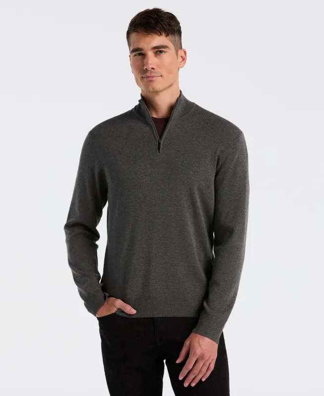 Tech Knit Quarter Zip Sweater sold by Perry Ellis