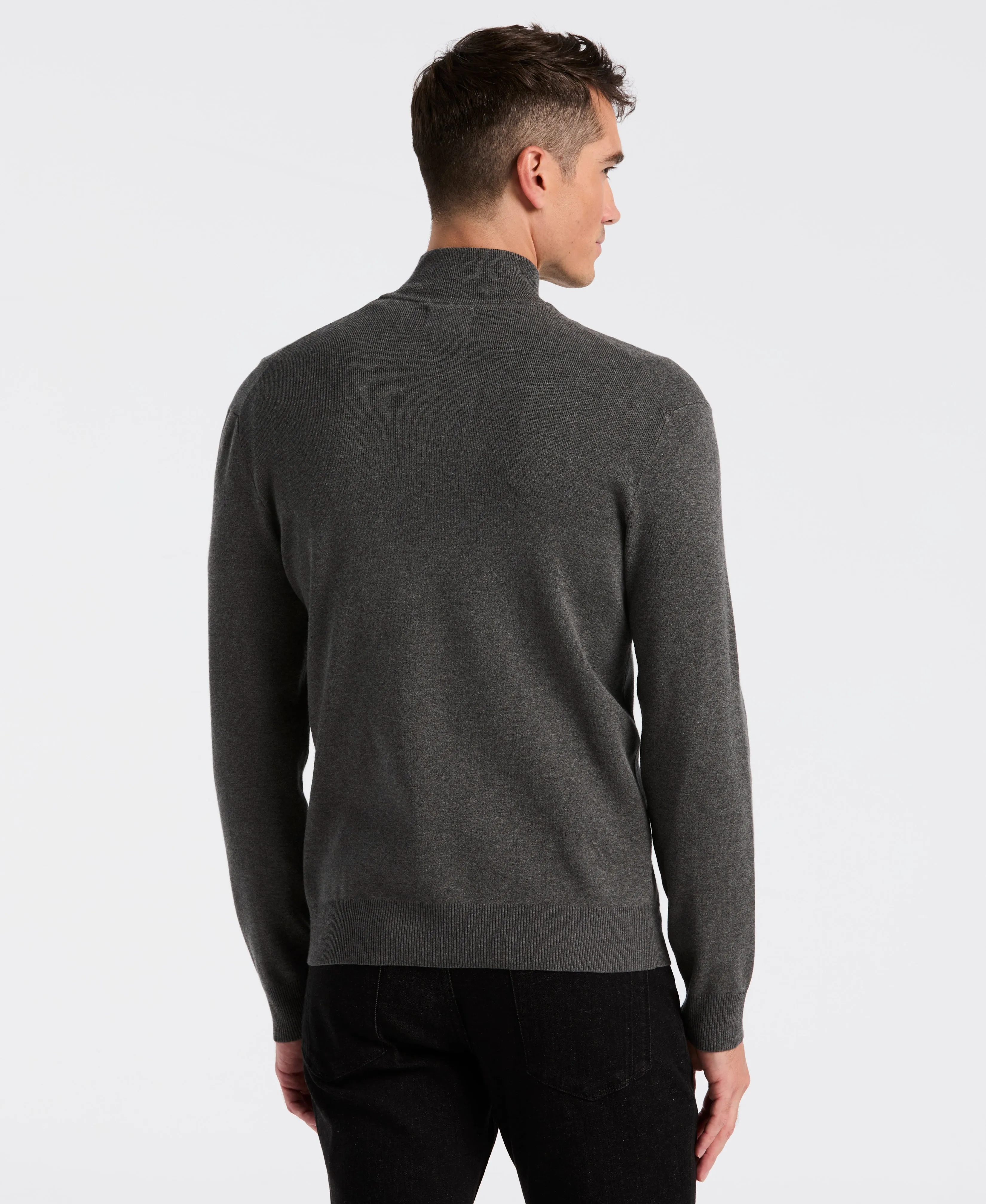 Tech Knit Quarter Zip Sweater sold by Perry Ellis product image thumbnail 2