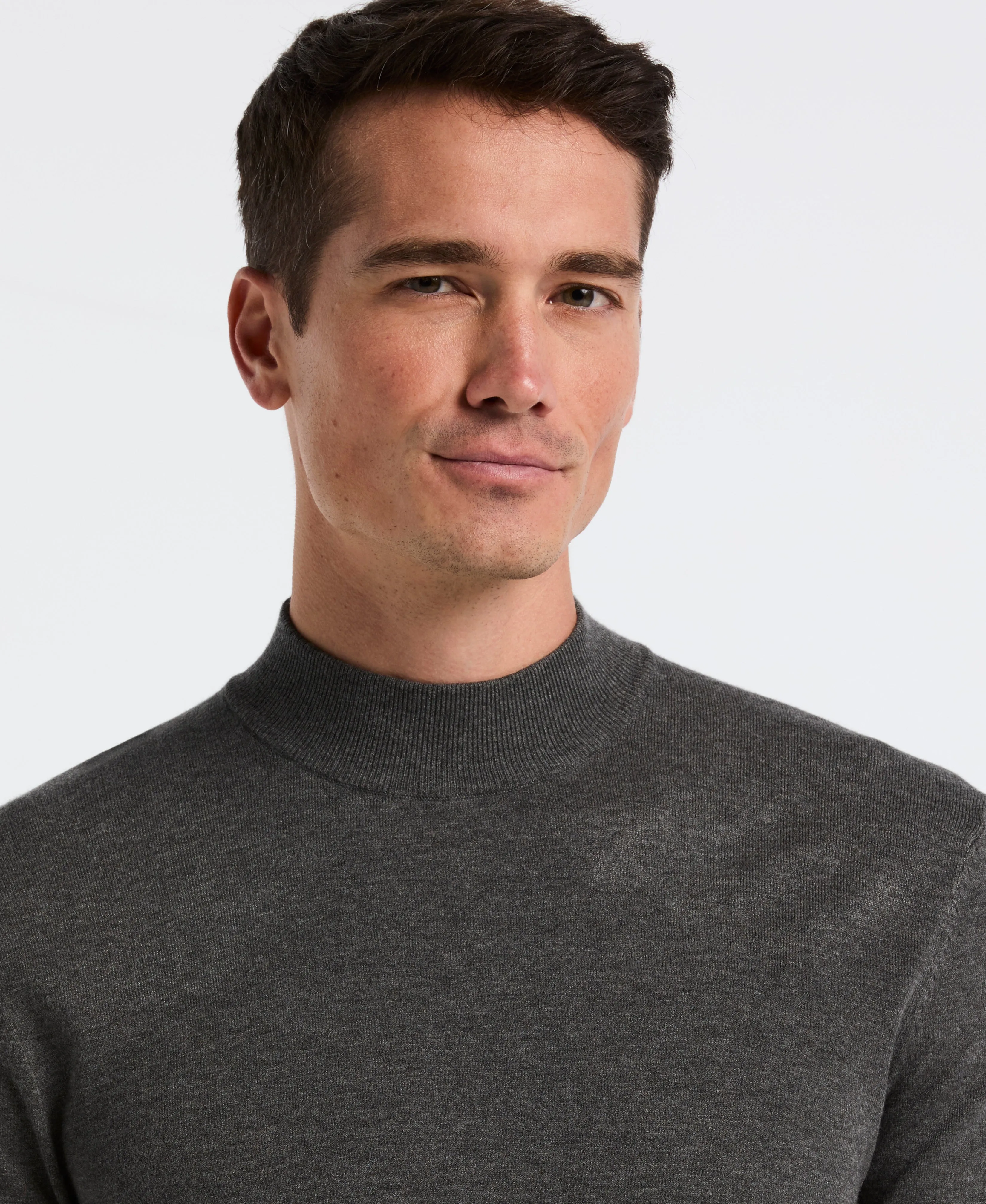 Tech Knit Mock Neck Pullover Sweater sold by Perry Ellis product image thumbnail 3