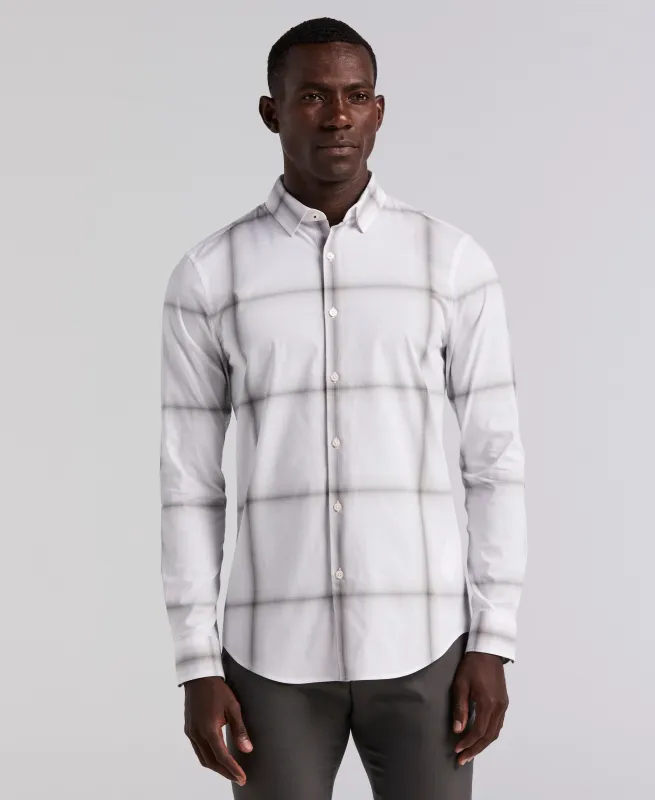 Ombre Plaid Poplin Shirt sold by Perry Ellis