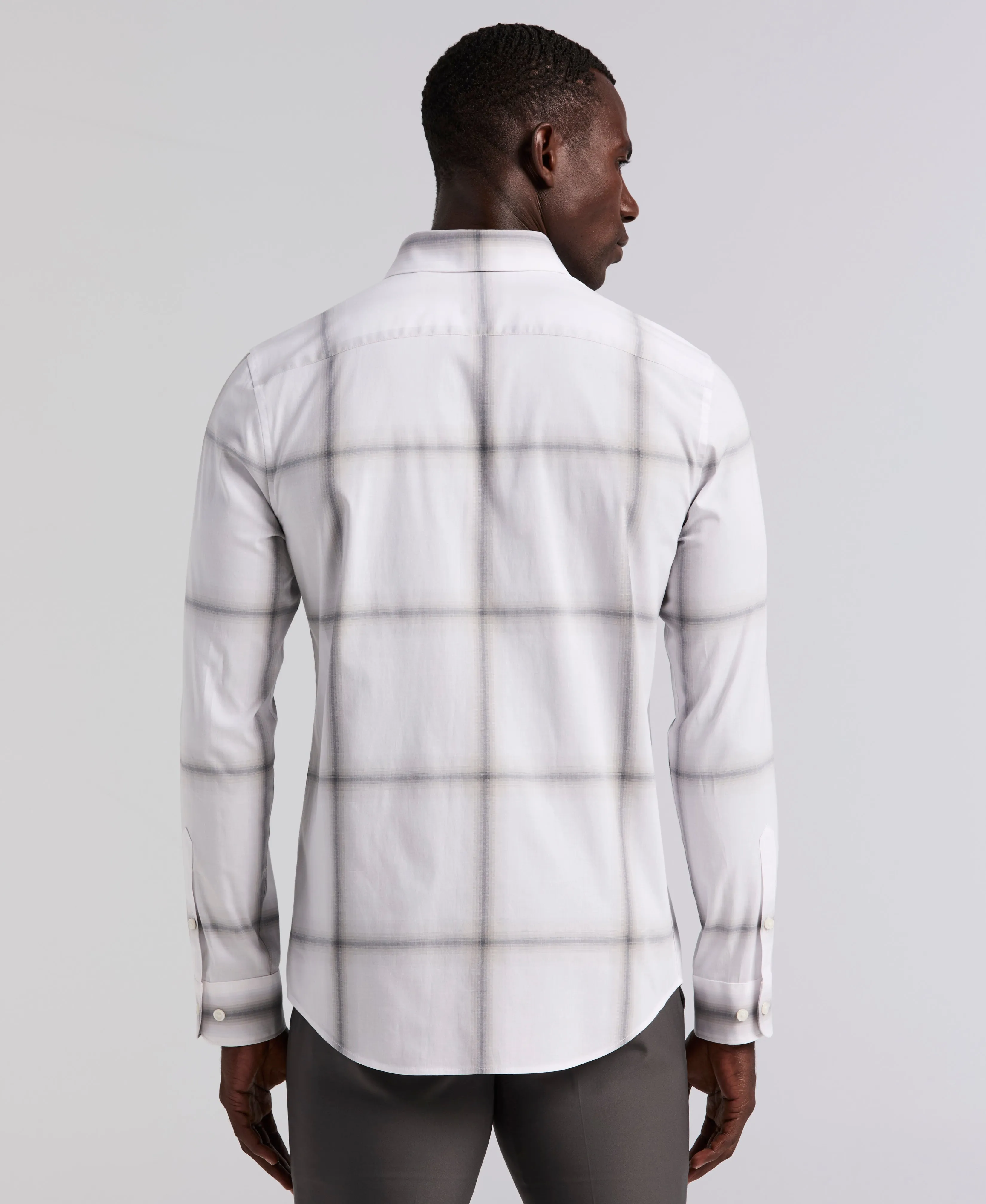 Ombre Plaid Poplin Shirt sold by Perry Ellis product image thumbnail 2