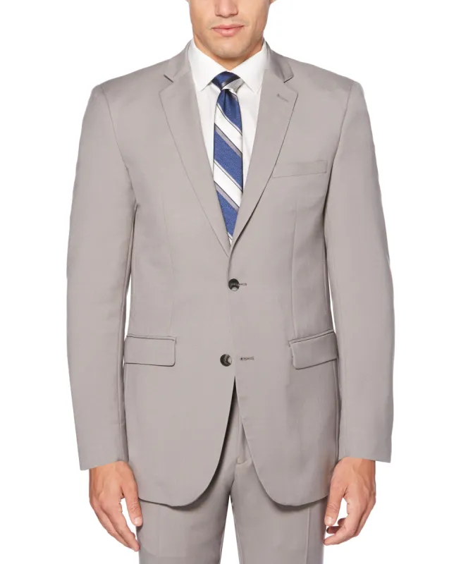 2 Piece Slim Fit Solid Beige Suit sold by Perry Ellis