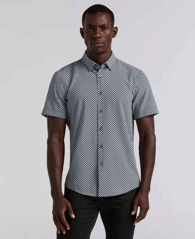 Triangle Geo Print Shirt sold by Perry Ellis