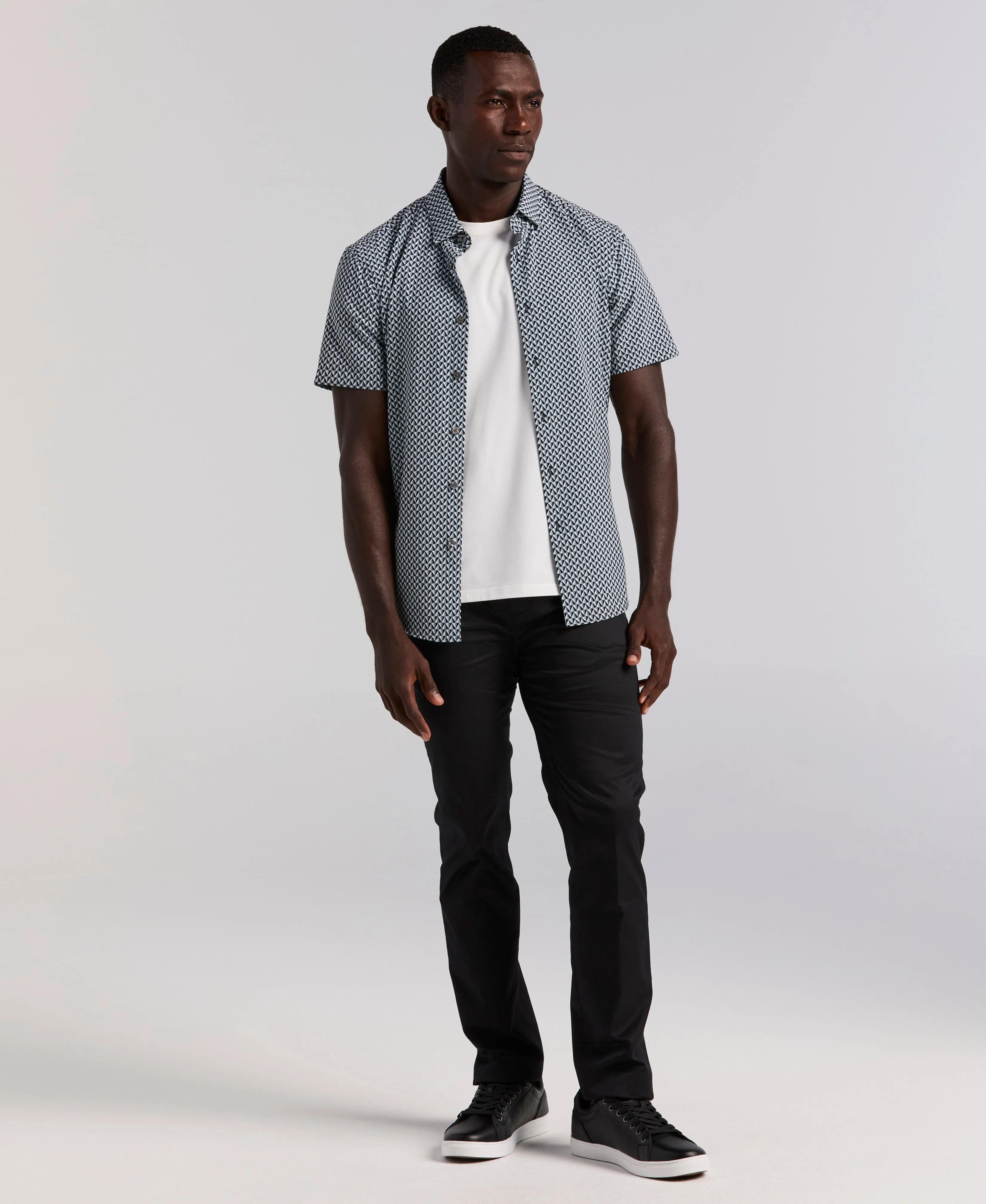 Triangle Geo Print Shirt sold by Perry Ellis product image thumbnail 5