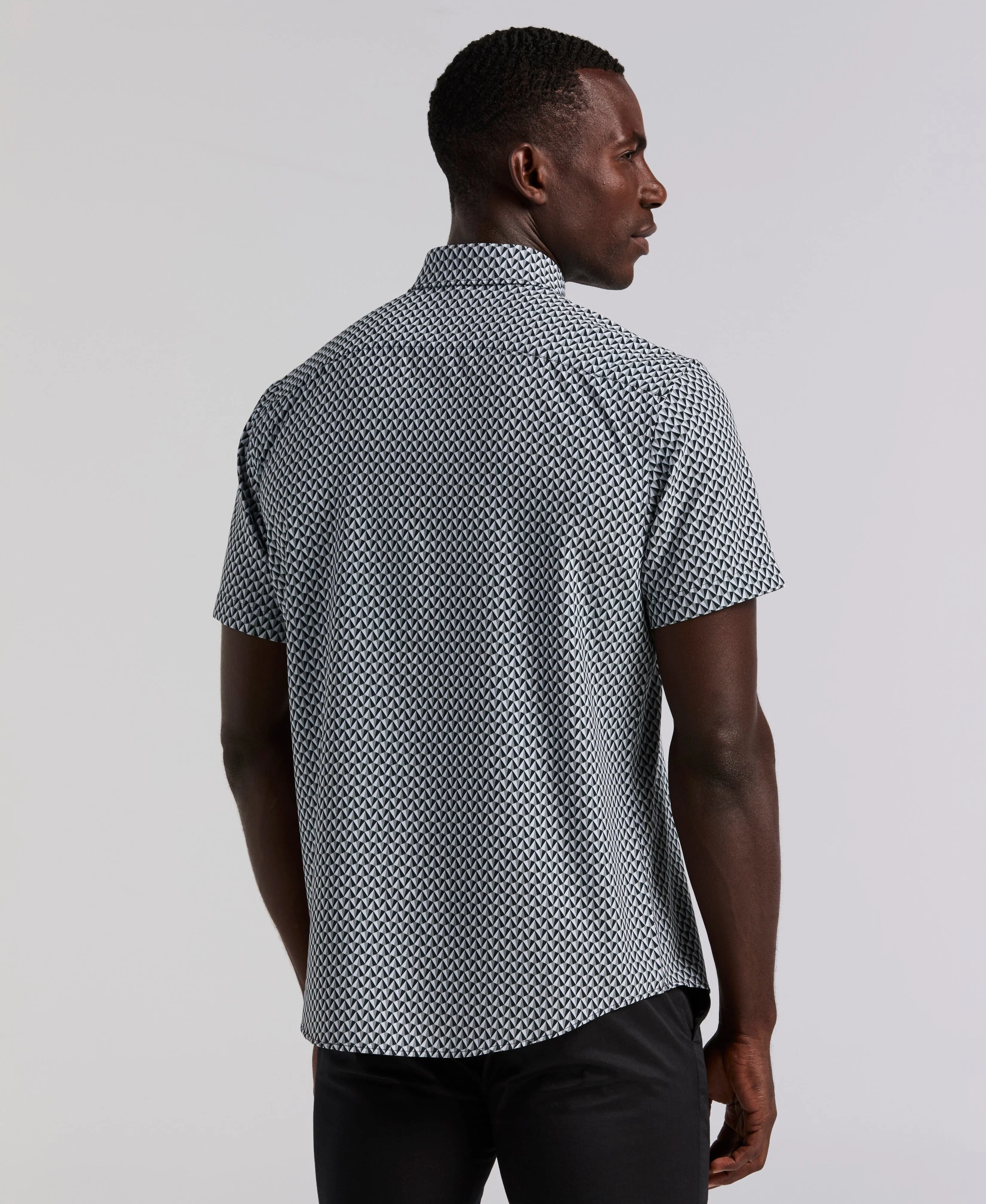 Triangle Geo Print Shirt sold by Perry Ellis product image thumbnail 2