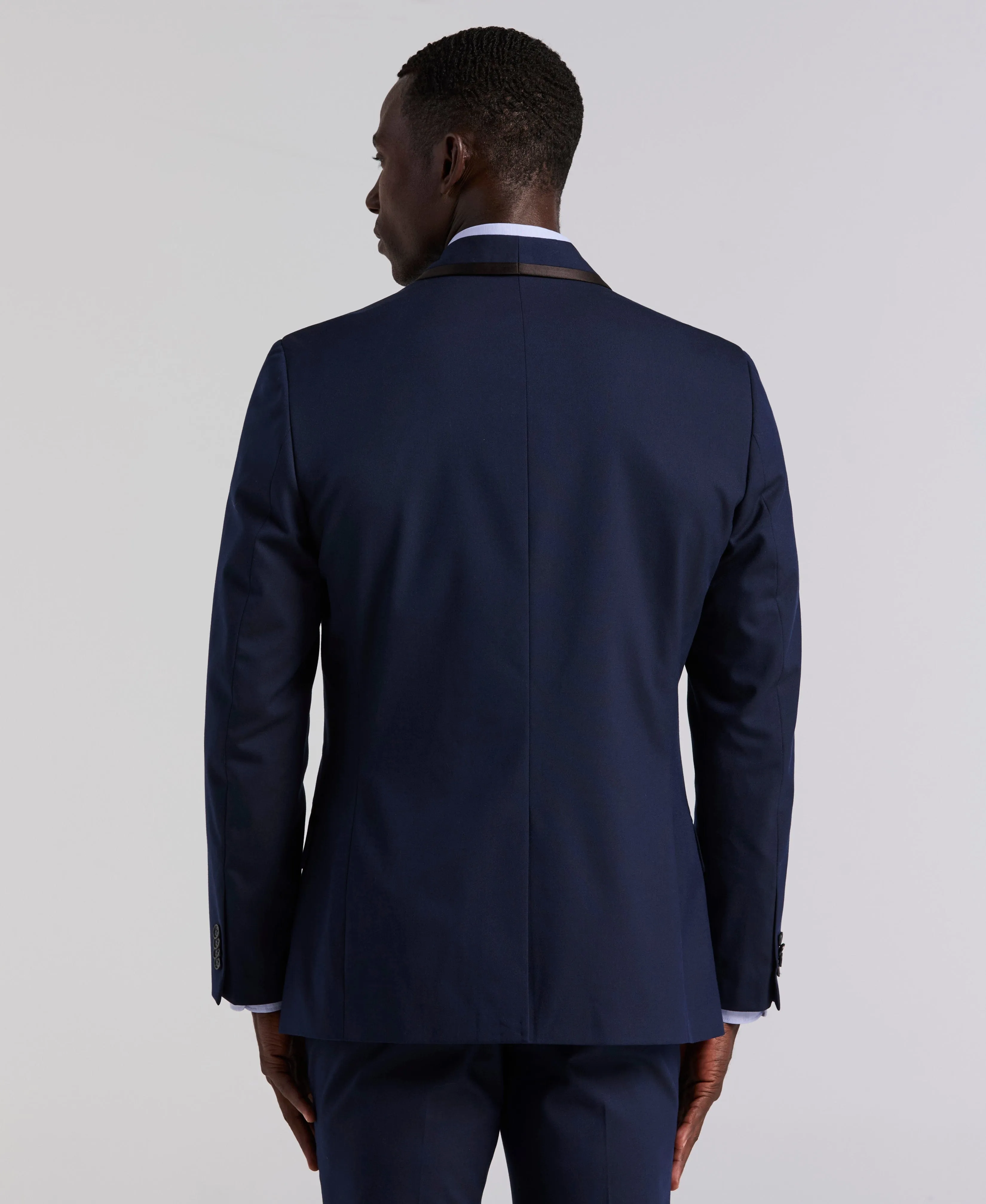 Slim Fit Stretch Dark Sapphire Tuxedo Suit sold by Perry Ellis product image thumbnail 4