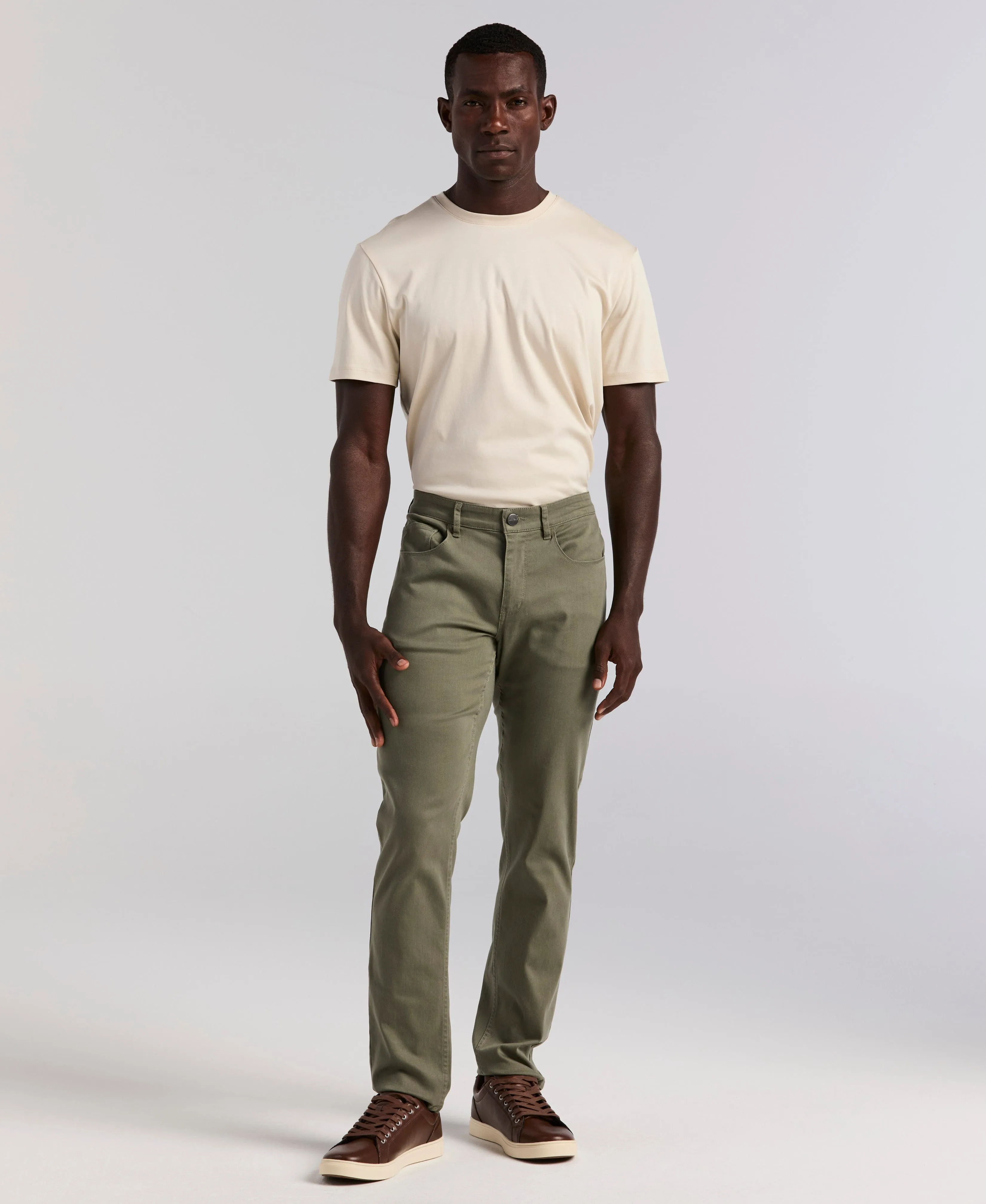 Slim Fit TENCEL™ 5 Pocket Pant sold by Perry Ellis product image thumbnail 4