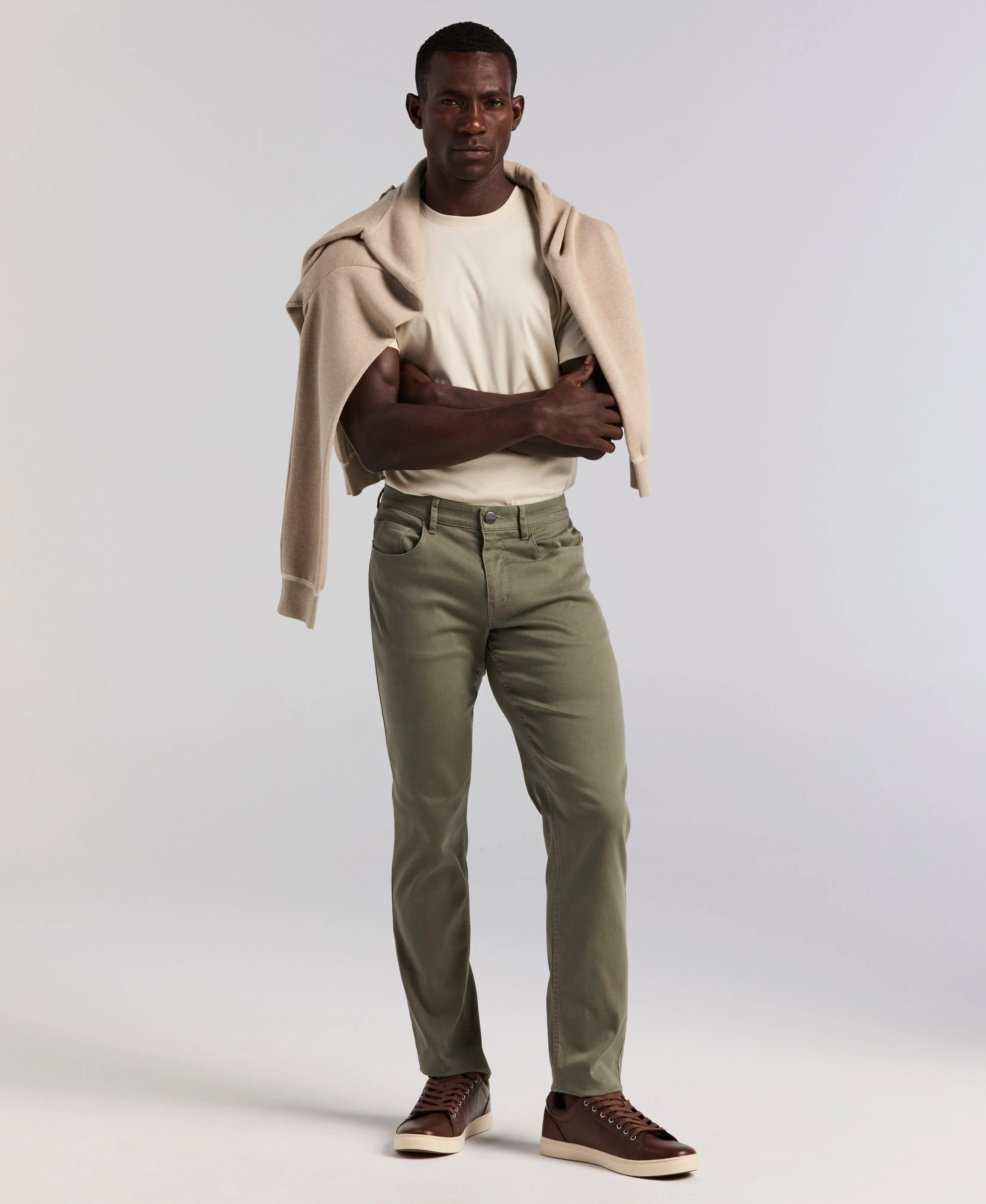 Slim Fit TENCEL™ 5 Pocket Pant sold by Perry Ellis product image thumbnail 5