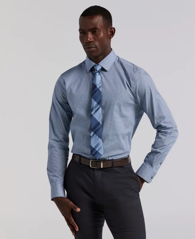 Tile Geo Print Cotton Shirt sold by Perry Ellis