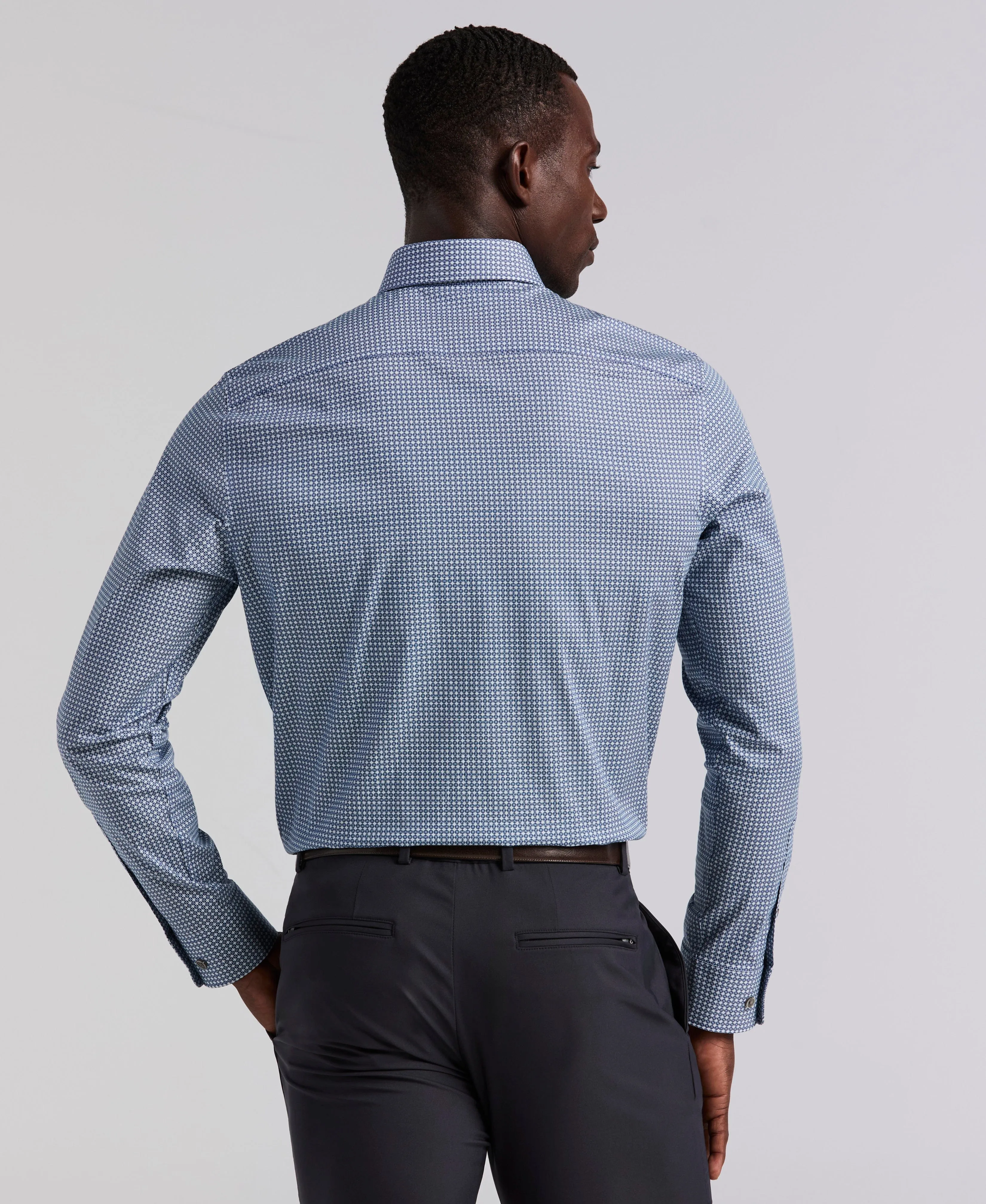 Tile Geo Print Cotton Shirt sold by Perry Ellis product image thumbnail 2