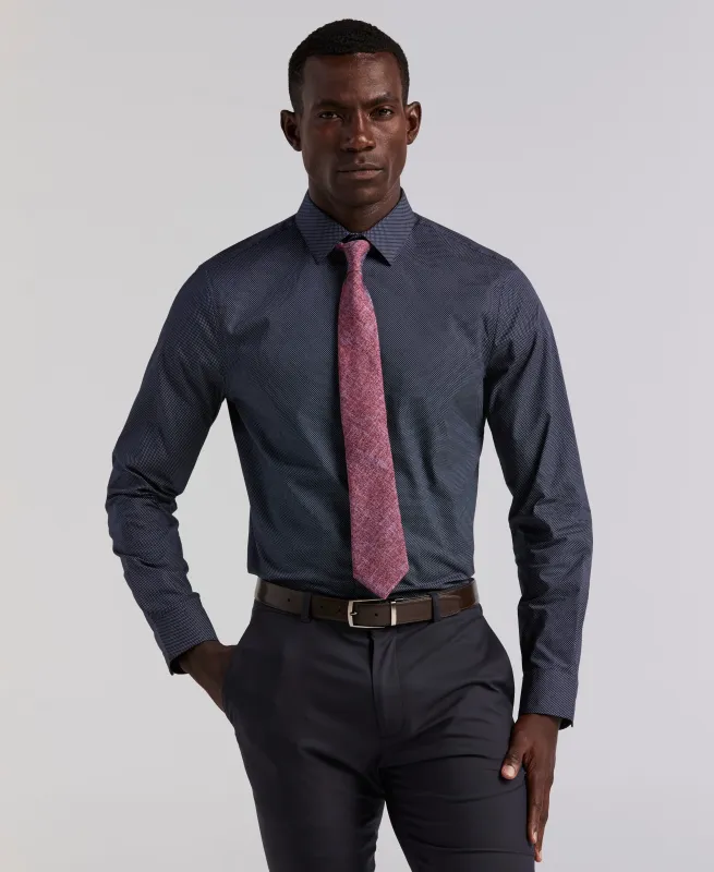 Polka Dot Print Slim Fit Shirt sold by Perry Ellis