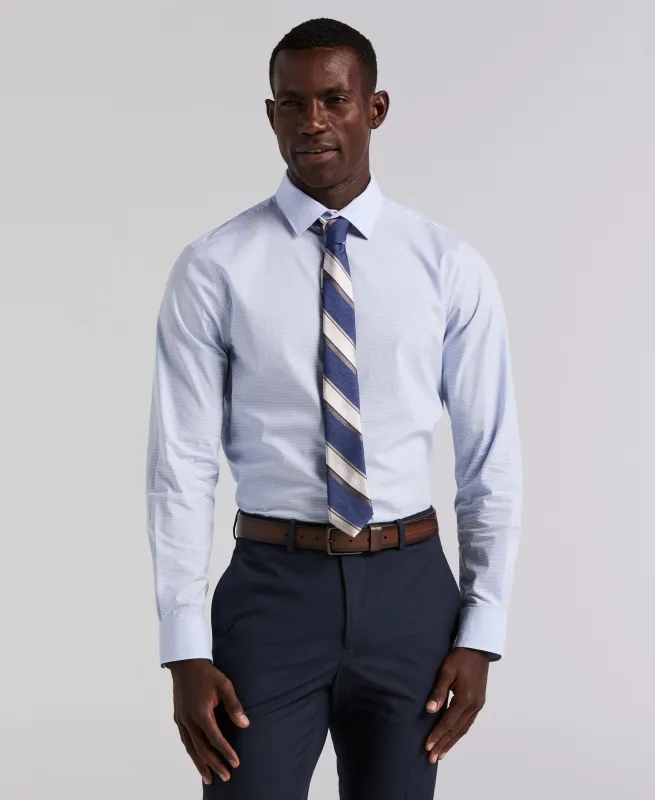 Mini Check Slim Fit Cotton Shirt sold by Perry Ellis