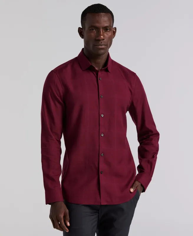 Plaid Print Shirt made by Perry Ellis