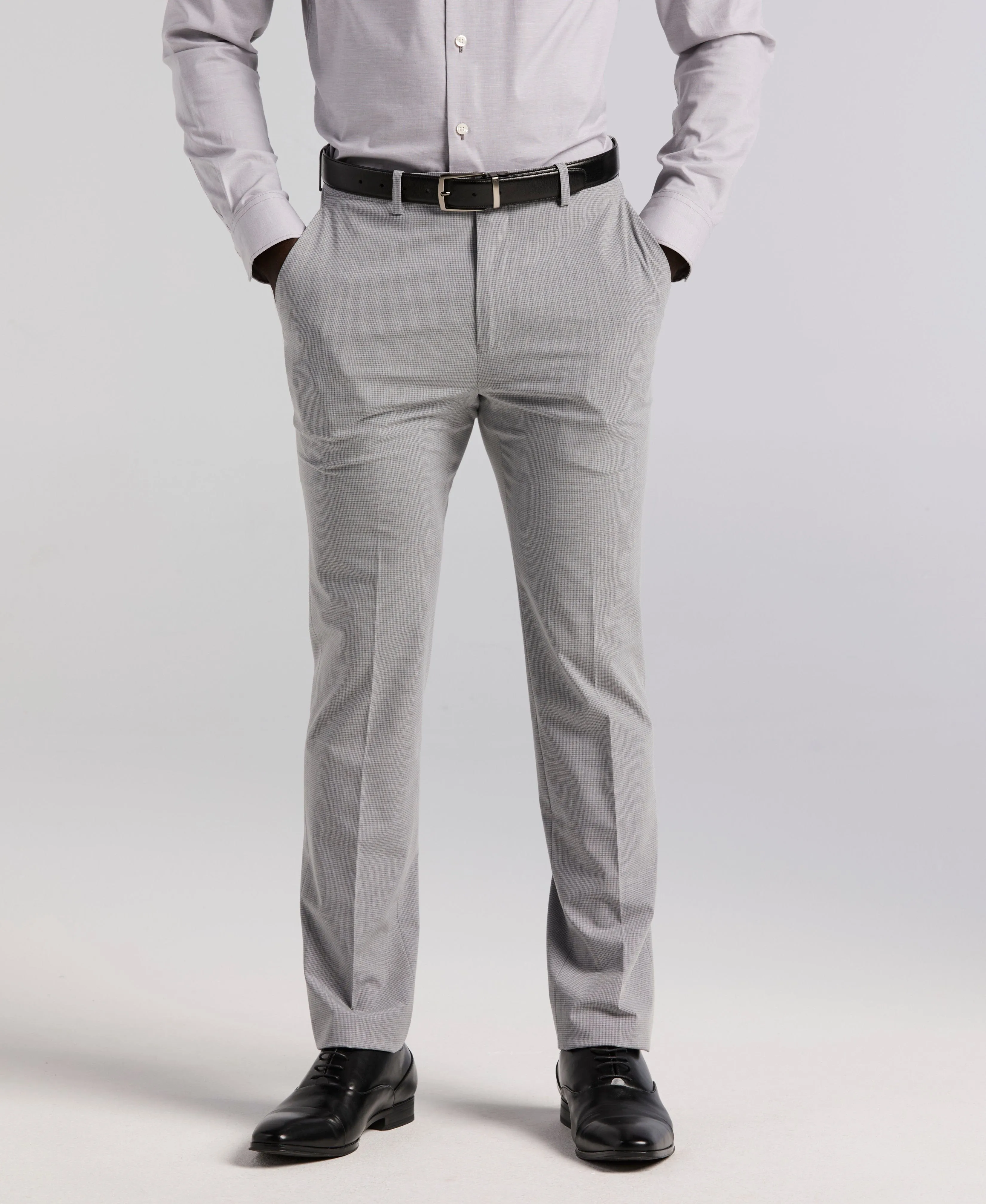Slim Fit Mini Grid Pattern Suit Pant sold by Perry Ellis