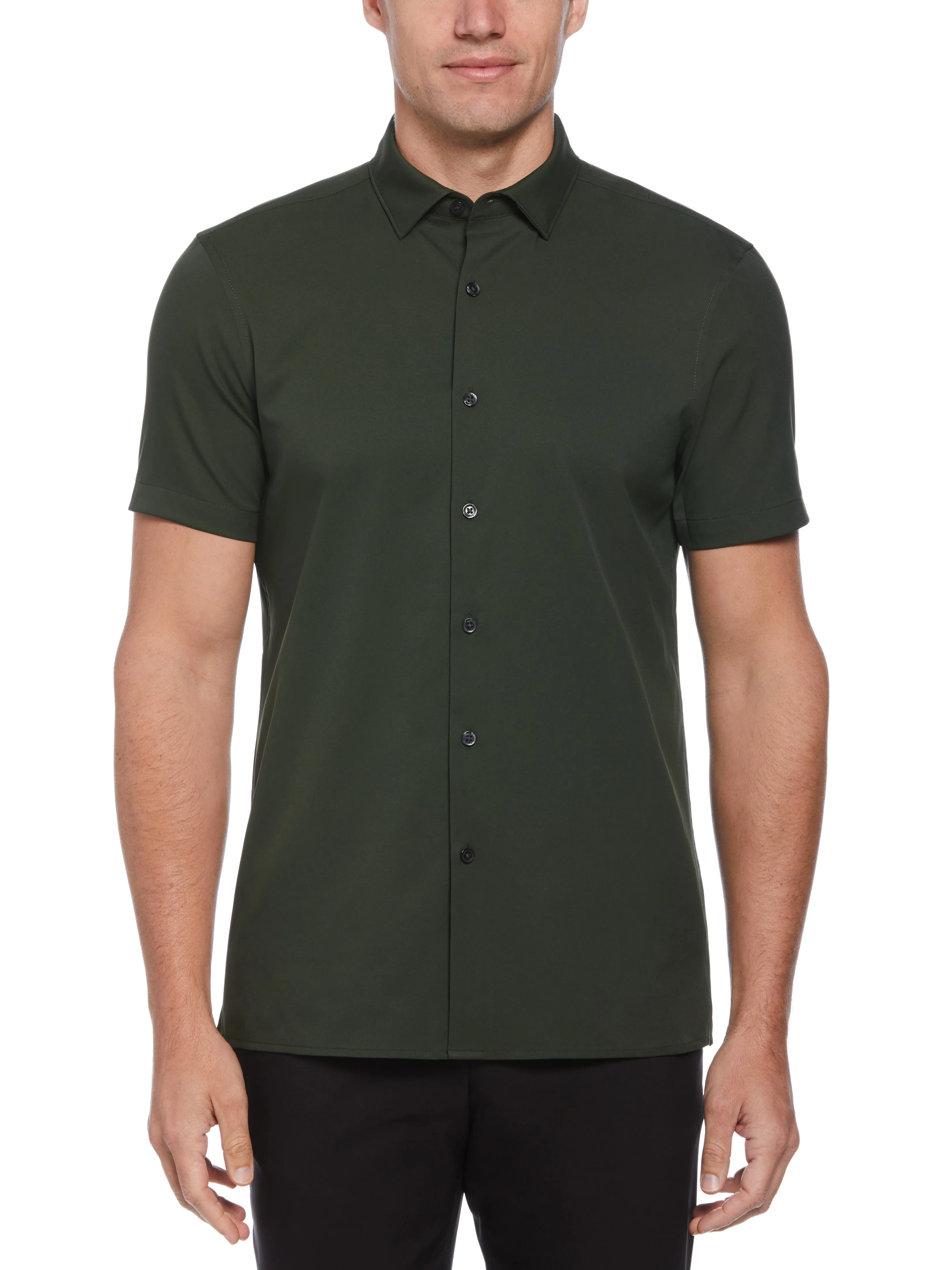 Slim Fit Total Stretch Solid Shirt sold by Perry Ellis product image thumbnail 3