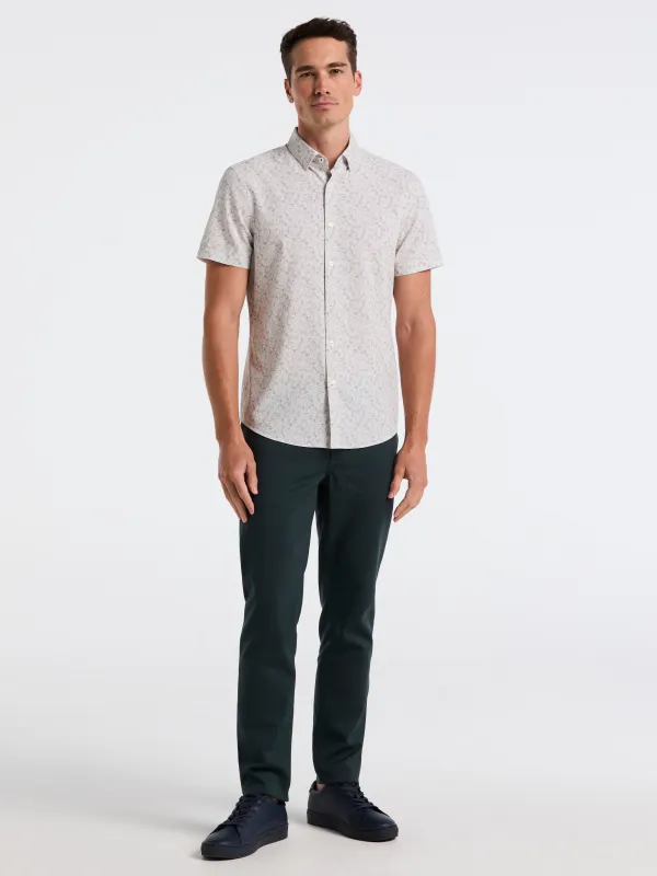 Slim Fit Linear Floral Shirt sold by Perry Ellis