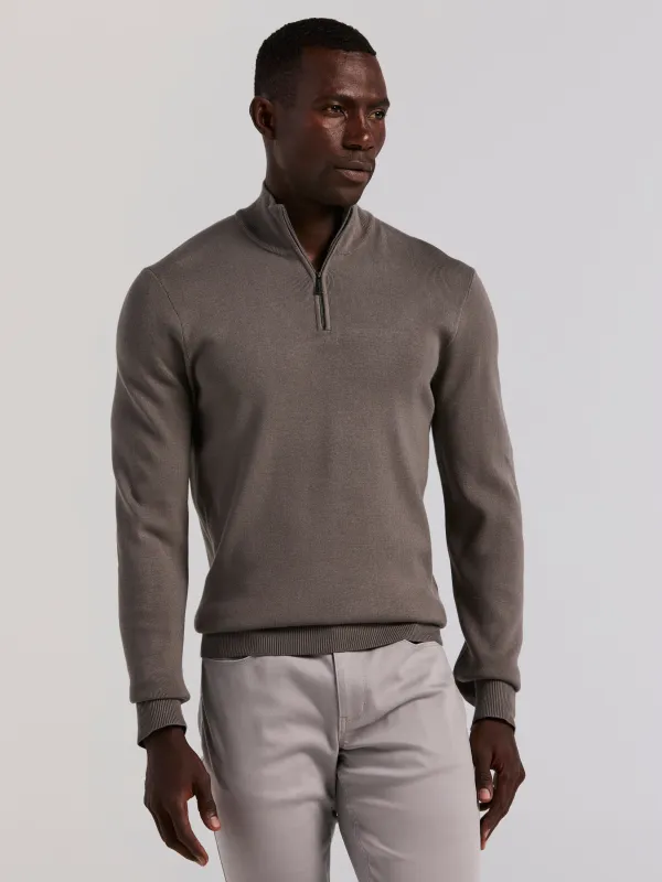Tech Knit Quarter Zip Sweater sold by Perry Ellis