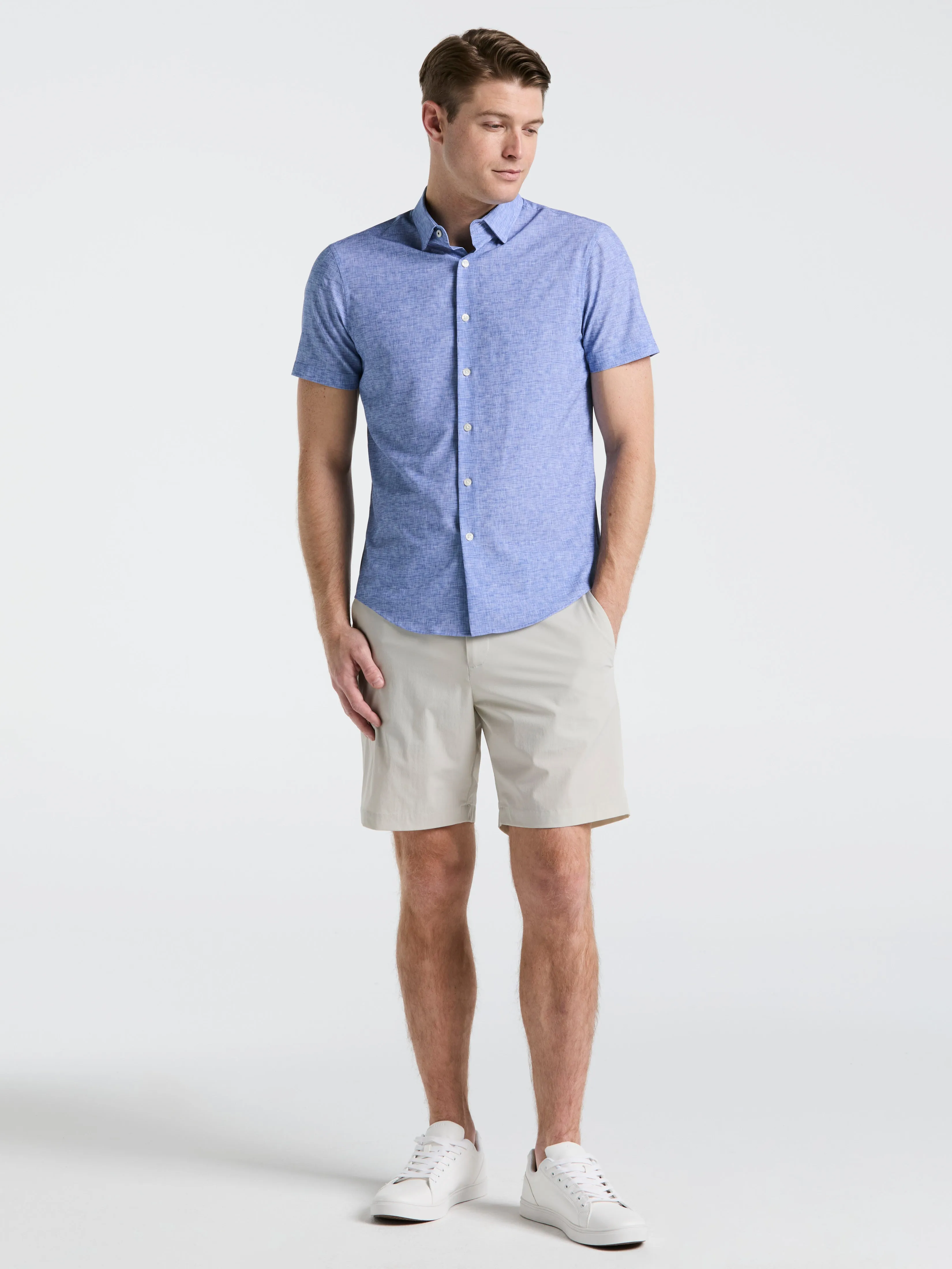 Slim Fit Soft Shirt sold by Perry Ellis product image thumbnail 3