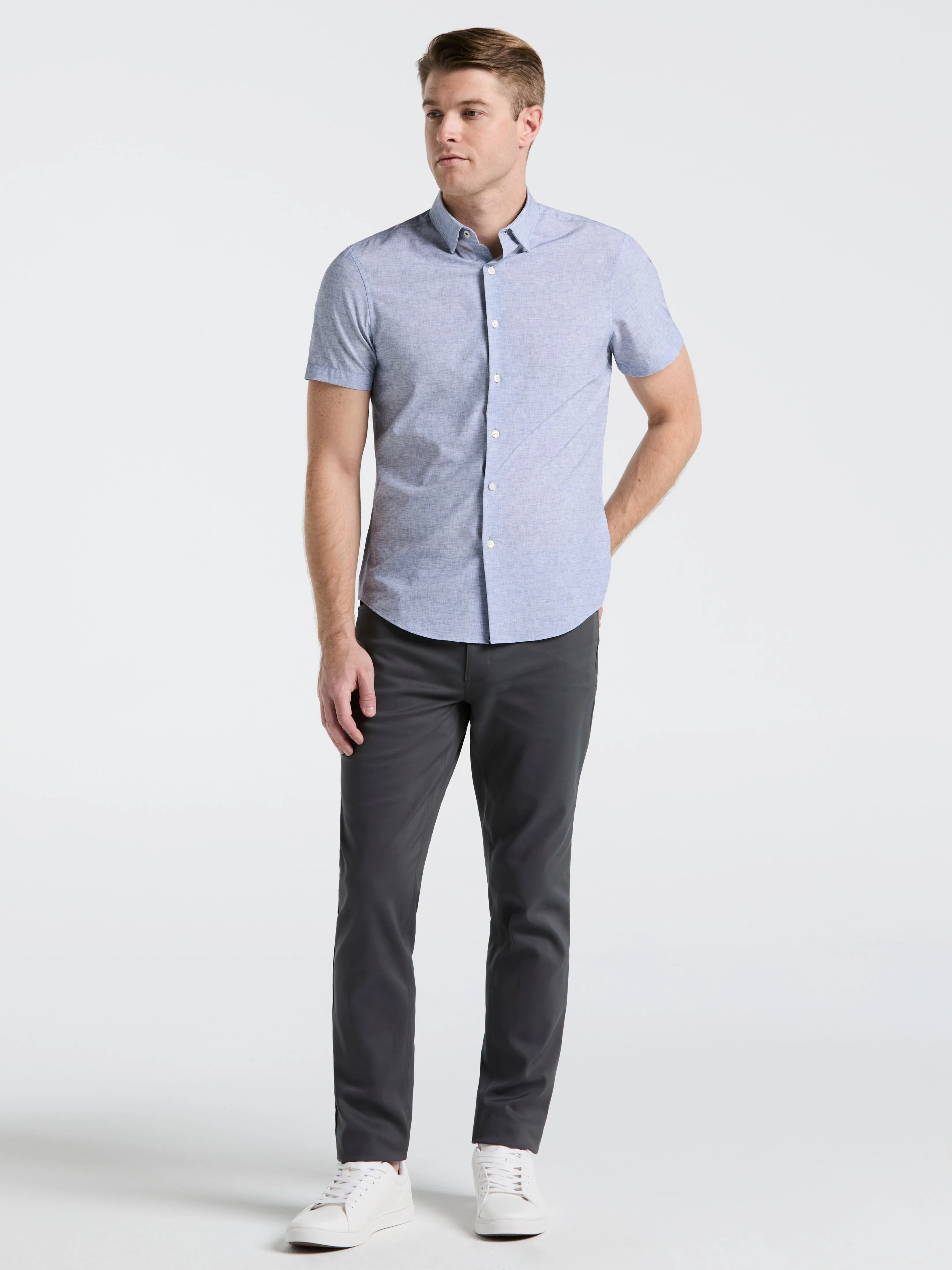 Slim Fit Soft Shirt sold by Perry Ellis product image thumbnail 5