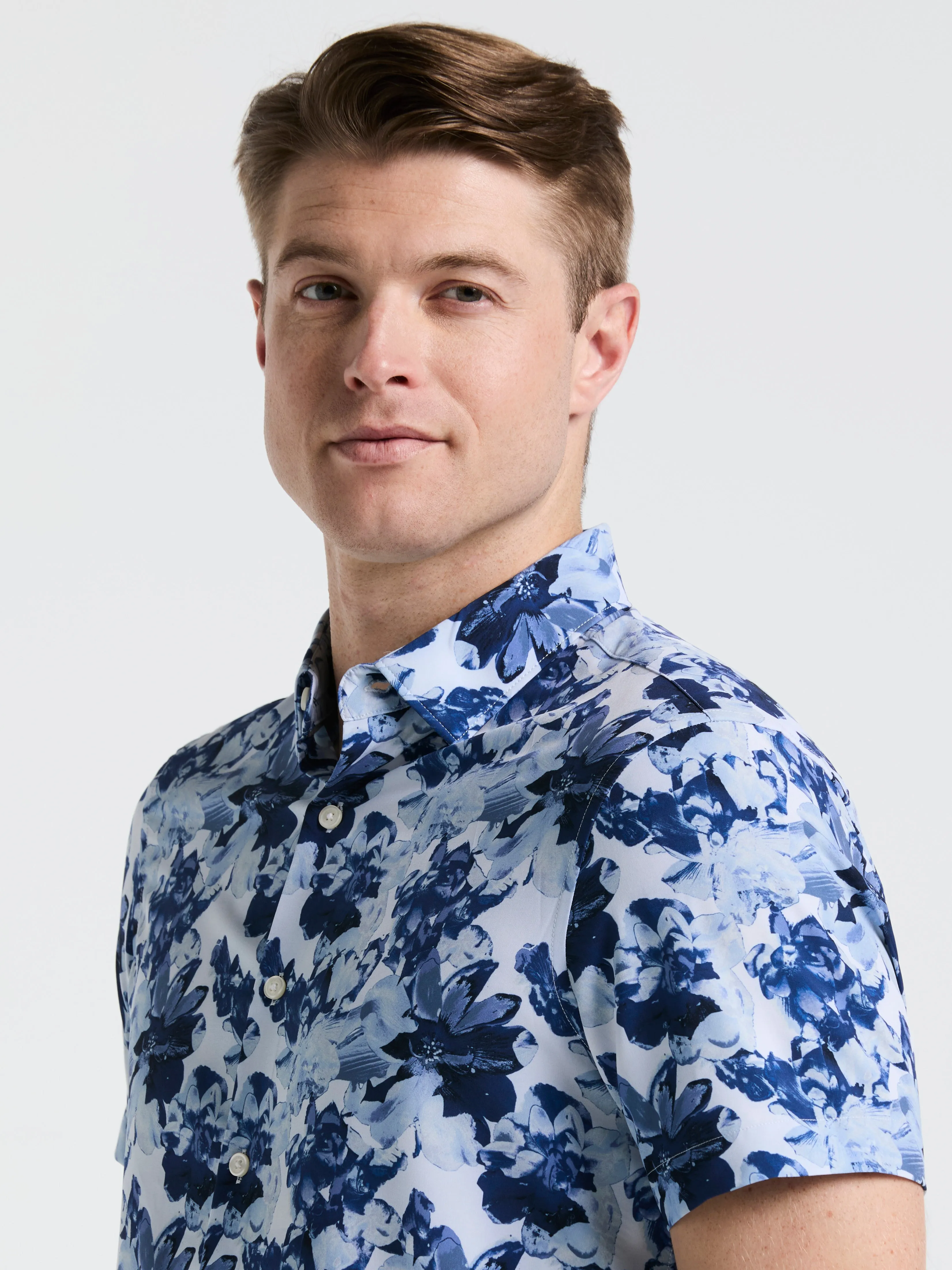 Slim Fit Floral Print Shirt sold by Perry Ellis product image thumbnail 2
