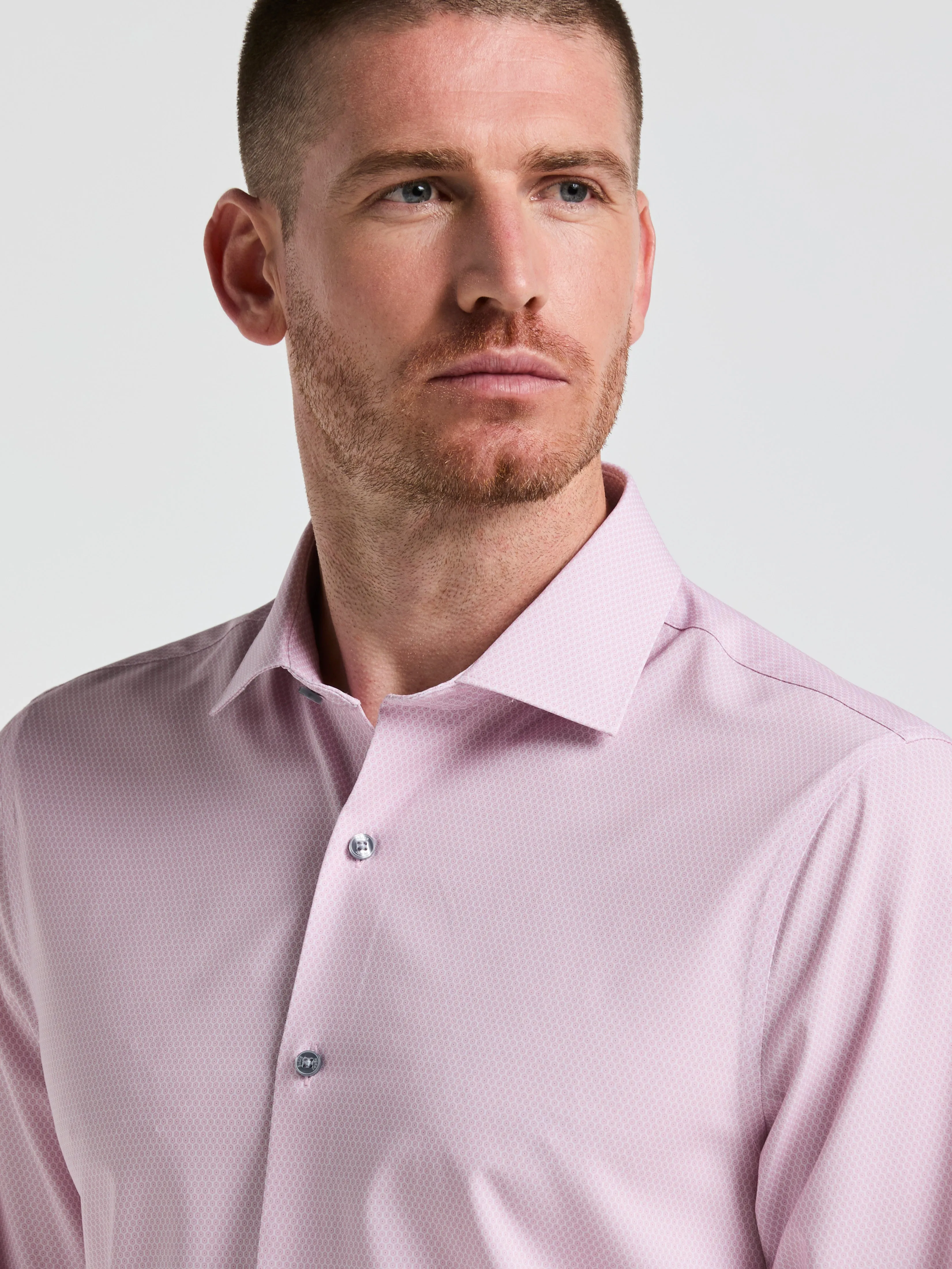 Performance Tech Geo Print Dress Shirt sold by Perry Ellis product image thumbnail 3