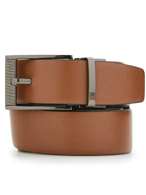 Reversible Scratch Leather Belt sold by Perry Ellis
