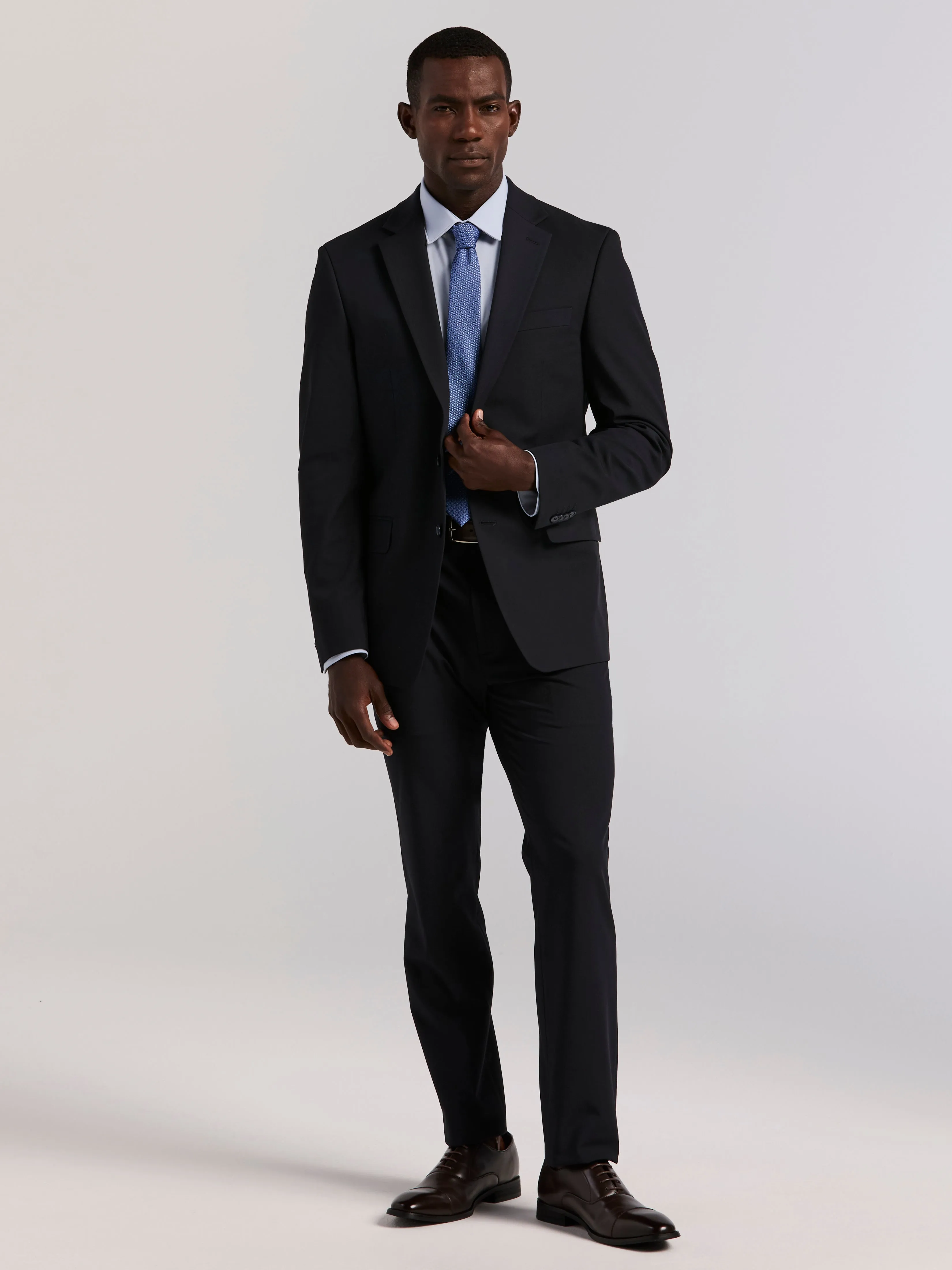 Slim Fit Solid Tech Suit Pant sold by Perry Ellis product image thumbnail 3