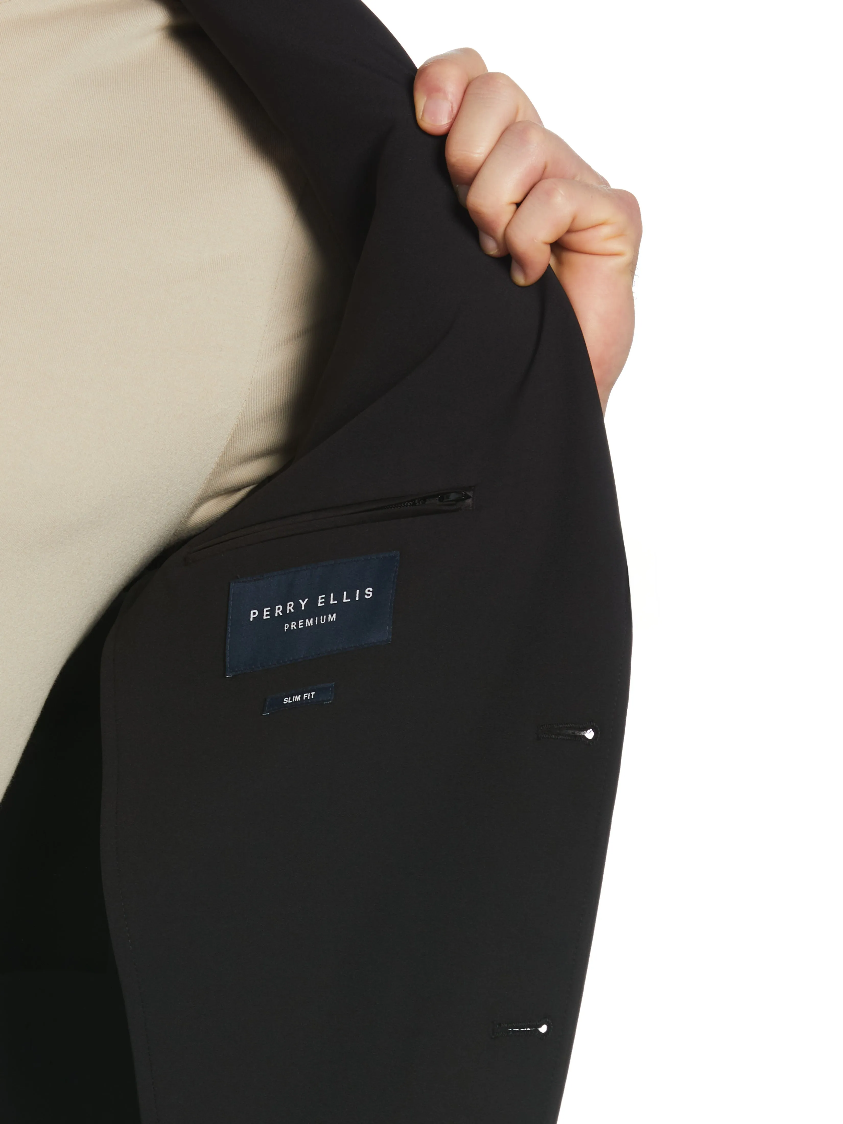 Slim Fit Tech Suit Jacket sold by Perry Ellis