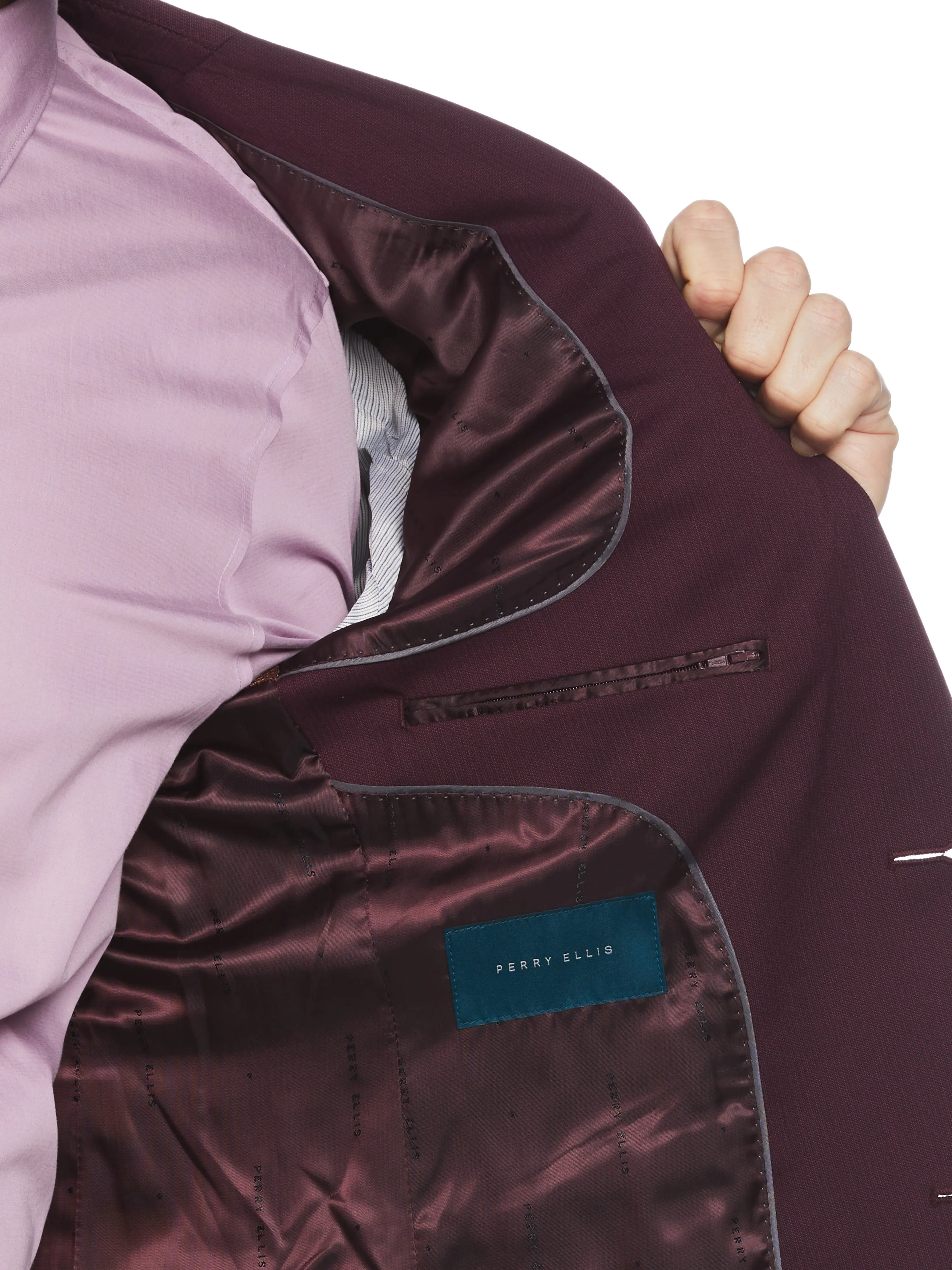 Slim Fit Performance Tech Suit Jacket sold by Perry Ellis product image thumbnail 3