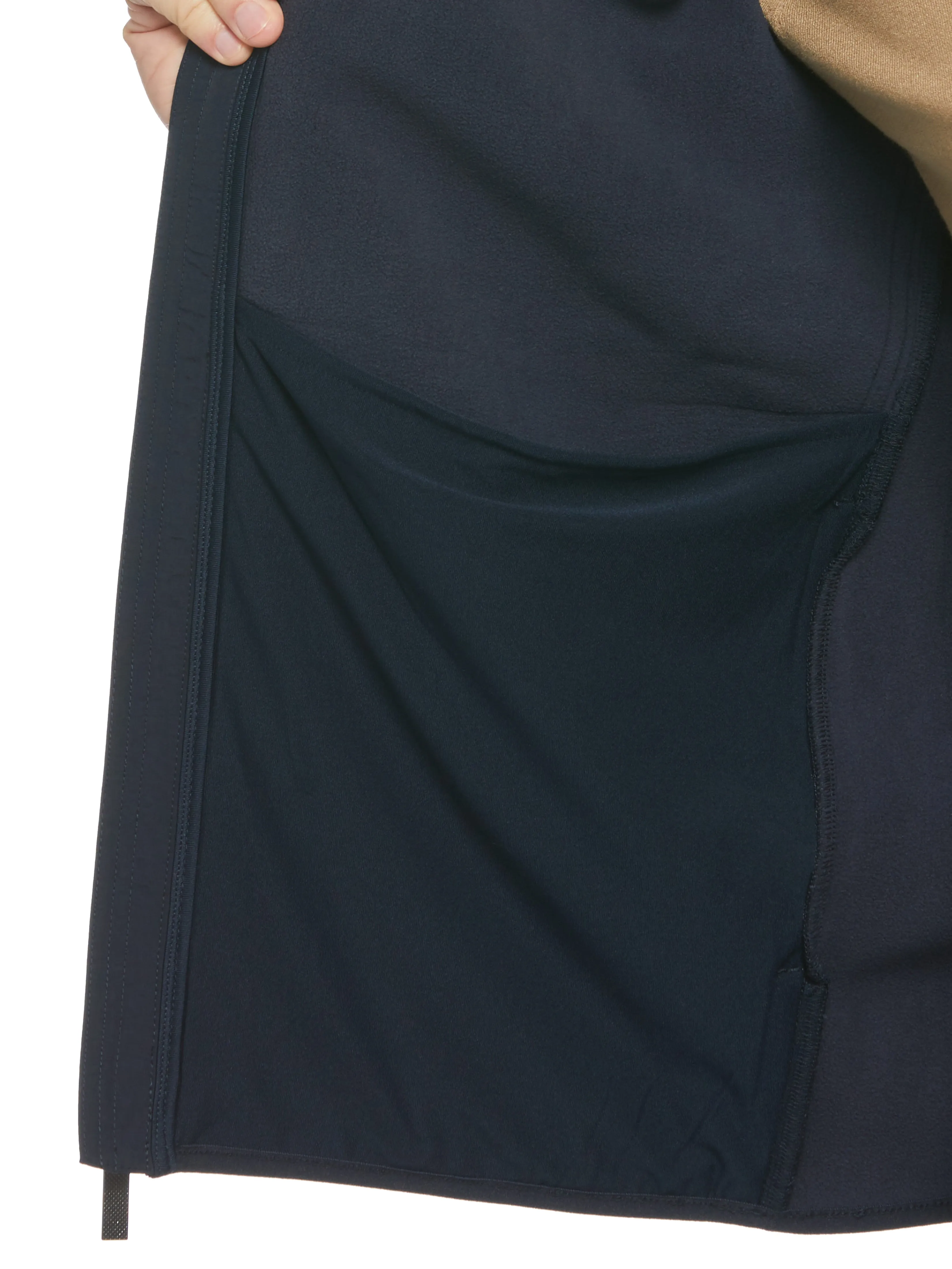 Heathered Full Zip Mock Neck Fleece Jacket sold by Perry Ellis