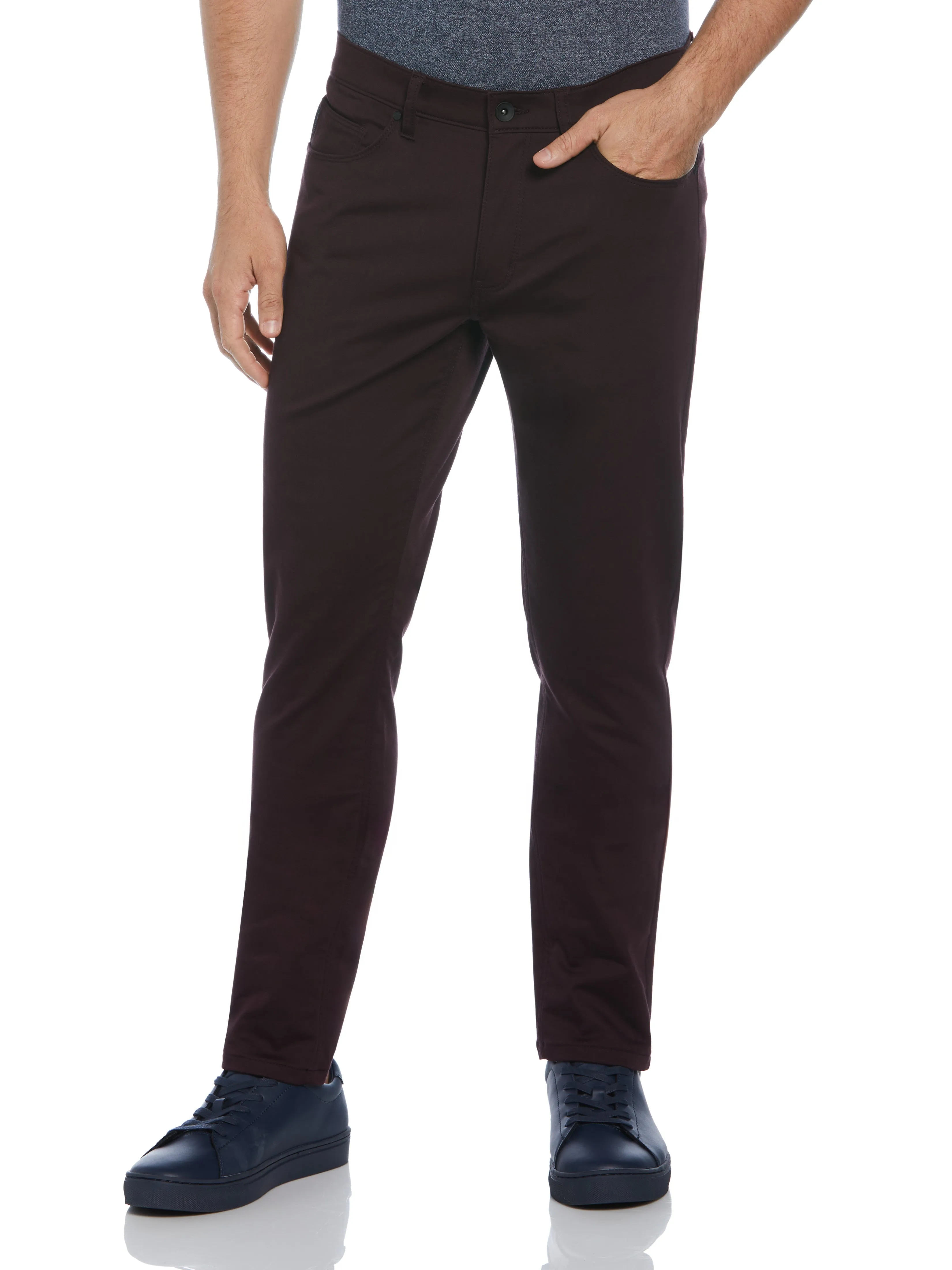 Slim Fit Anywhere Five Pocket Pant sold by Perry Ellis