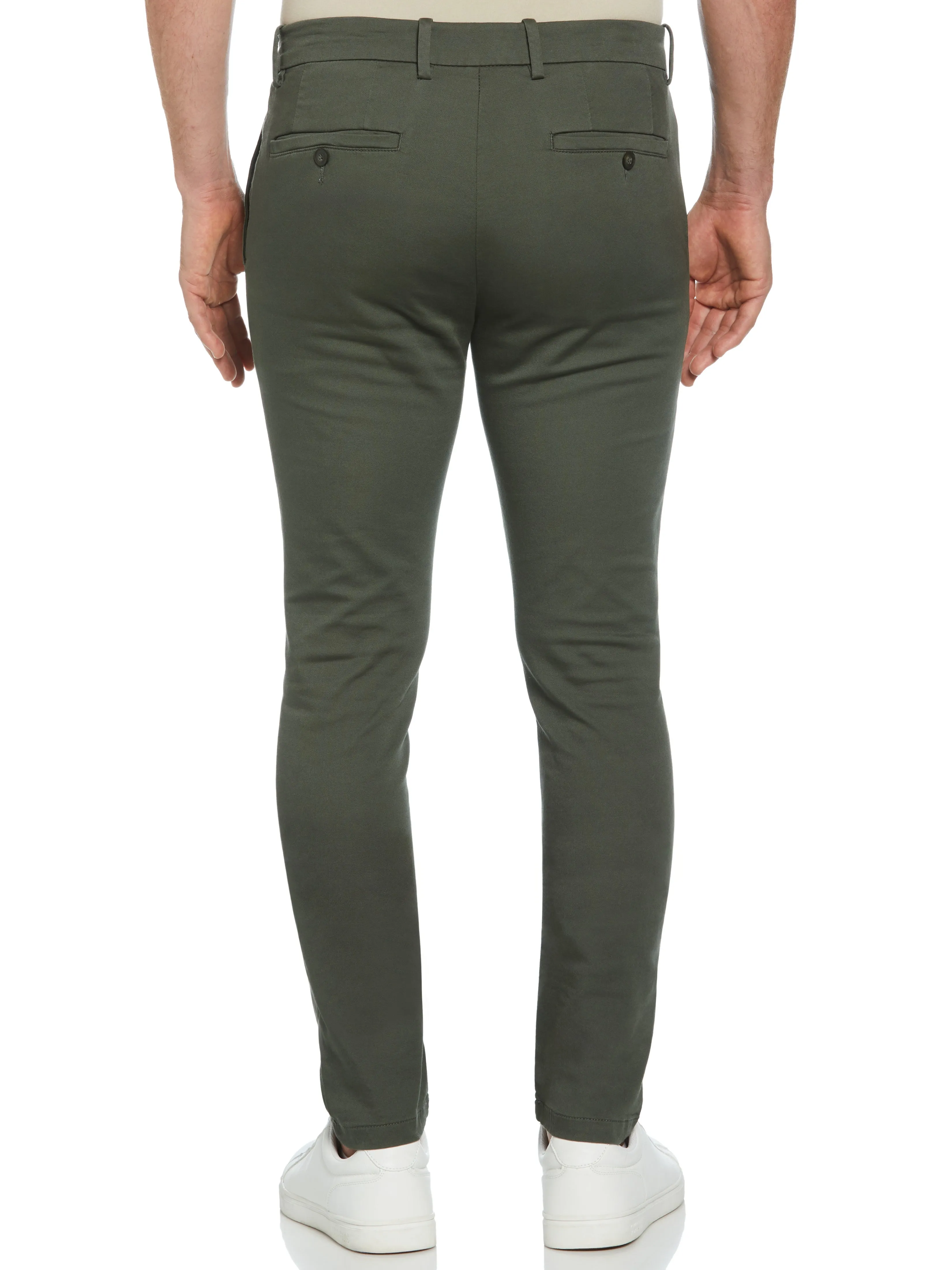 Skinny Fit Anywhere Flat Front Stretch Chino sold by Perry Ellis product image thumbnail 3