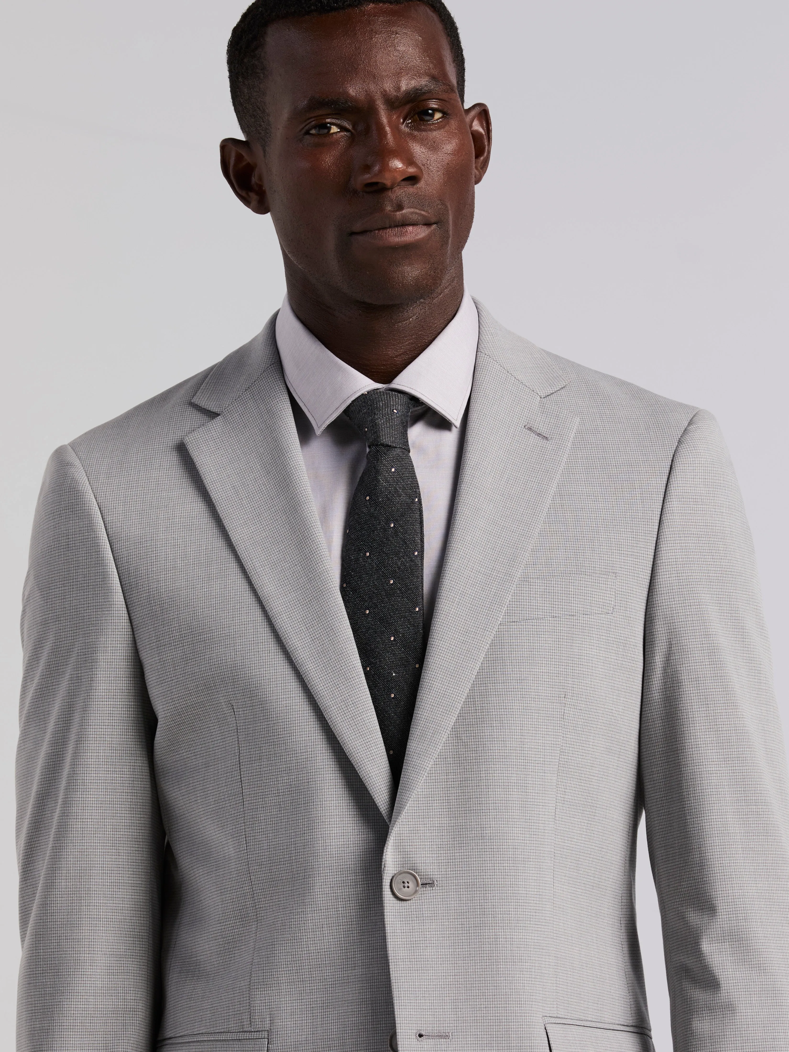 Slim Fit Mini Grid Pattern Suit Jacket sold by Perry Ellis product image thumbnail 2