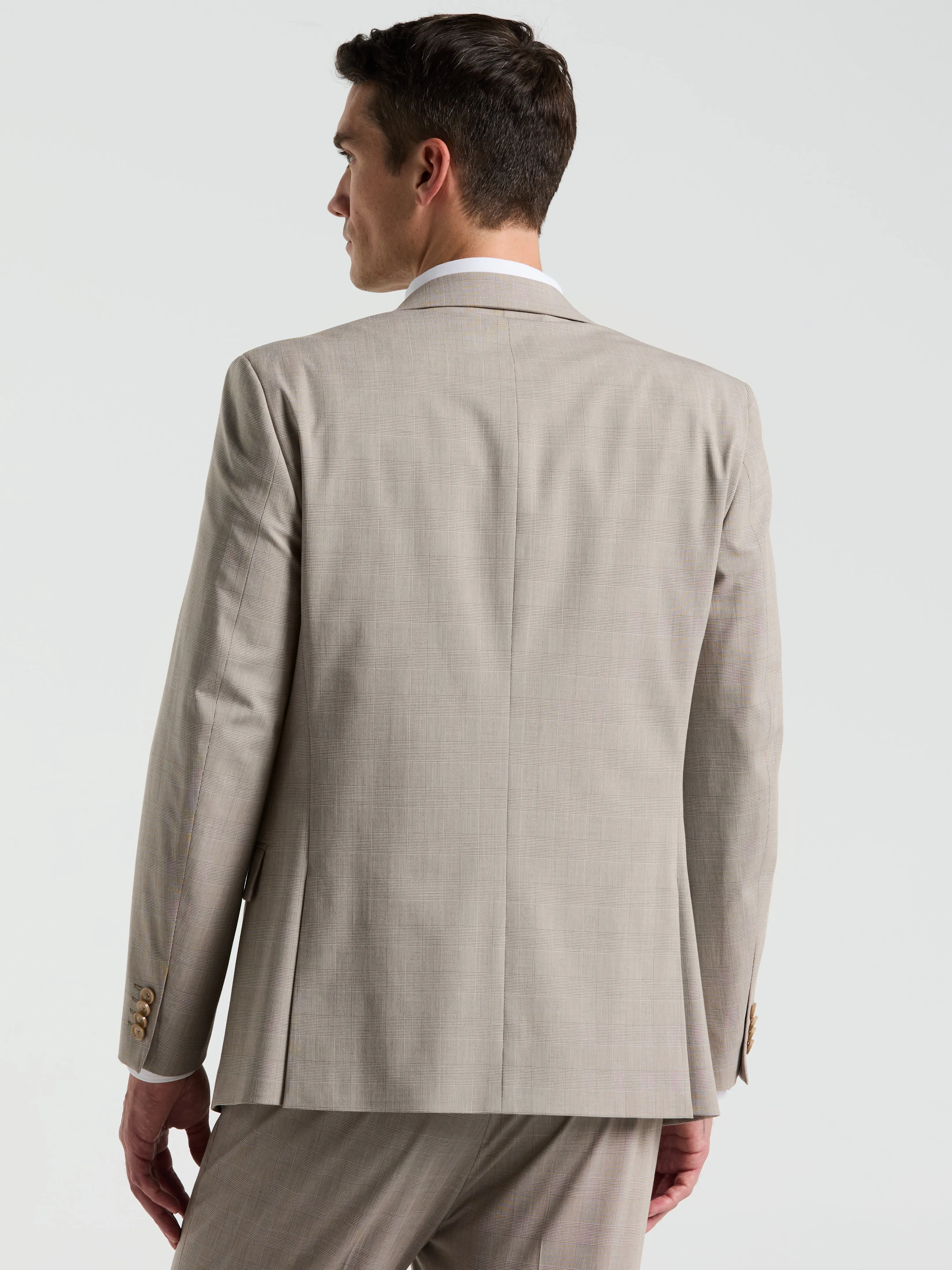 Slim Fit Plaid Print Suit Jacket sold by Perry Ellis