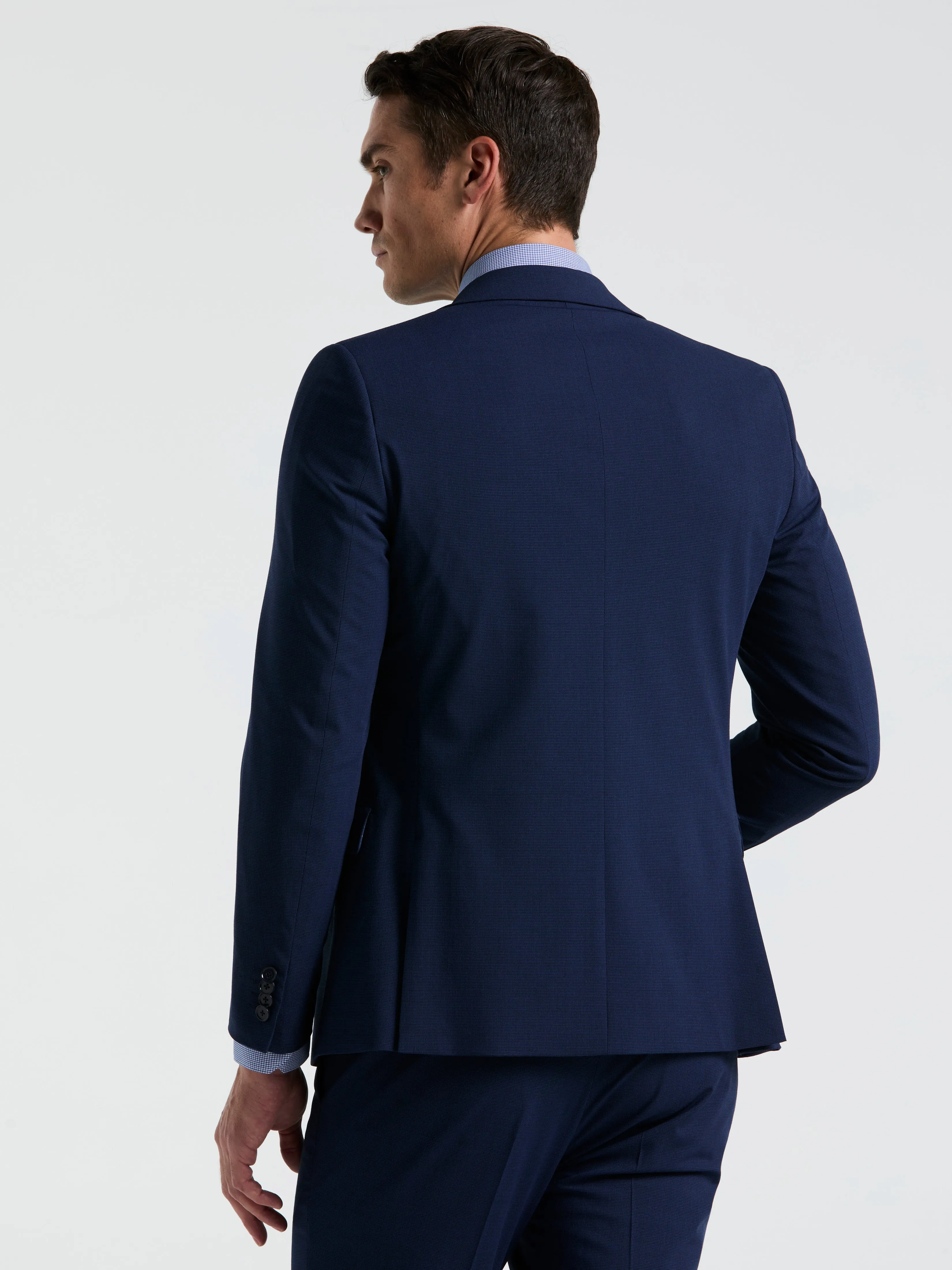 Skinny Fit Mini Houndstooth Suit Jacket sold by Perry Ellis product image thumbnail 4