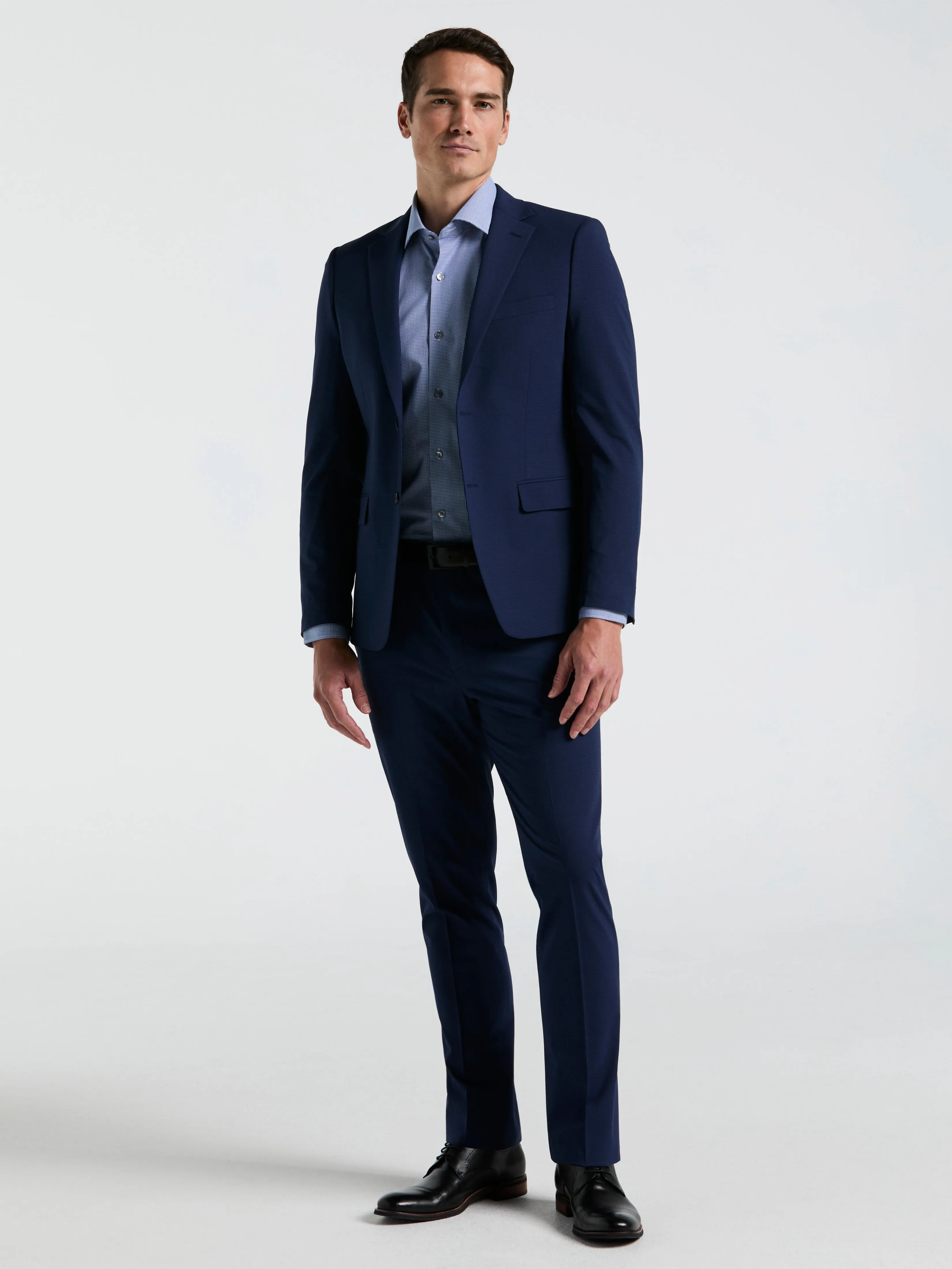 Skinny Fit Mini Houndstooth Suit Jacket sold by Perry Ellis product image thumbnail 2