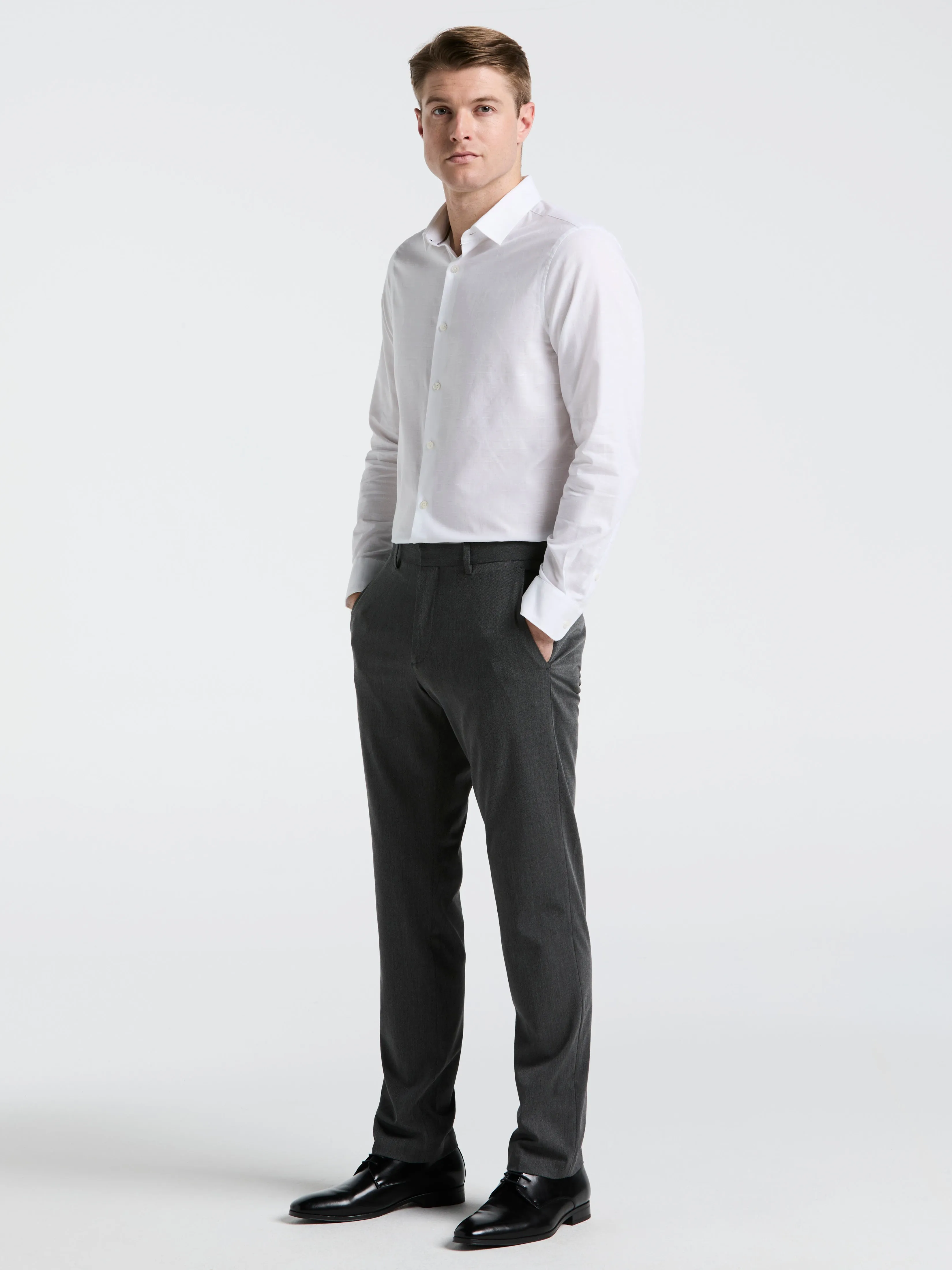 Cotton Dobby Untucked Shirt sold by Perry Ellis product image thumbnail 3