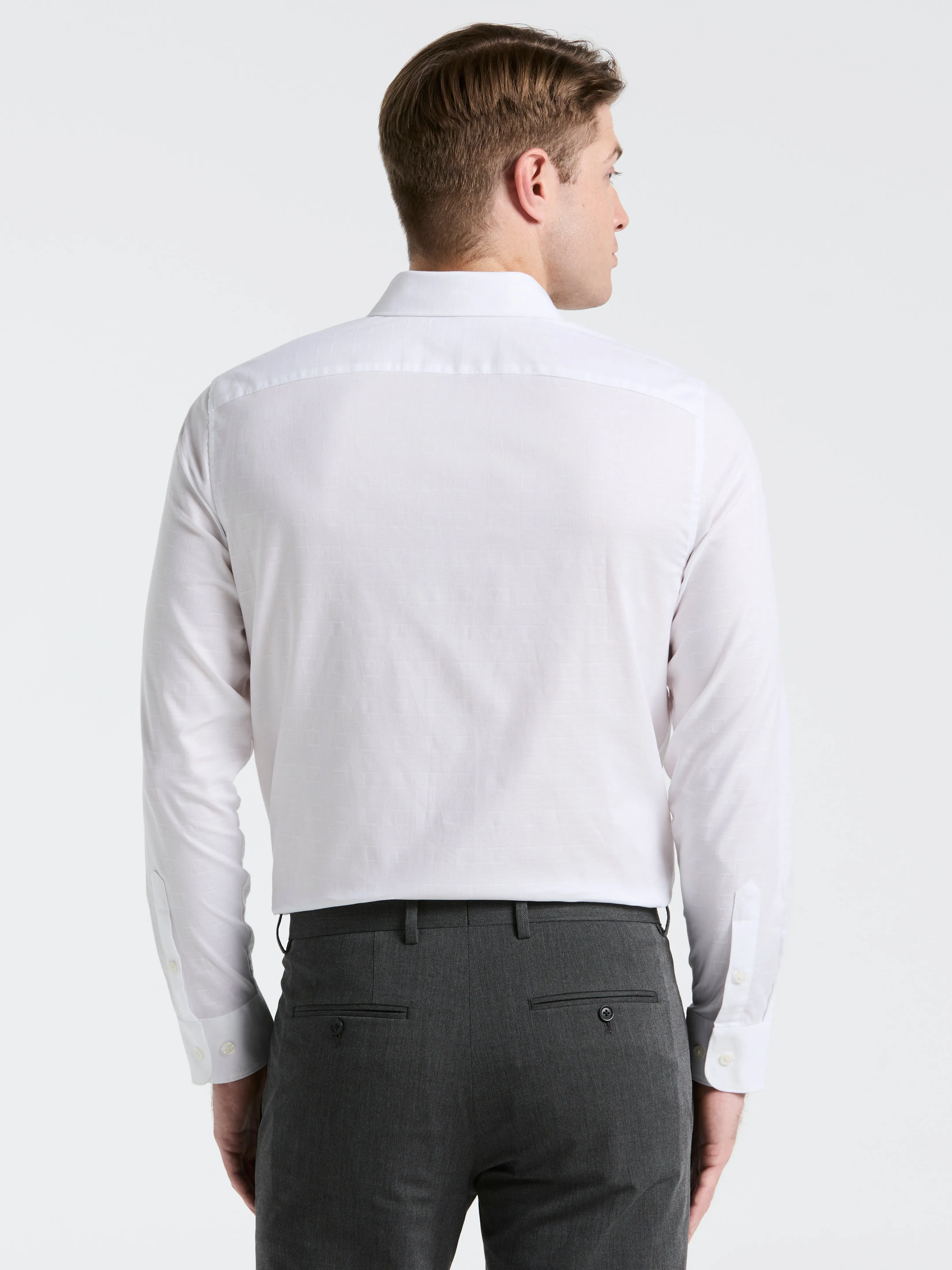 Cotton Dobby Untucked Shirt sold by Perry Ellis product image thumbnail 4