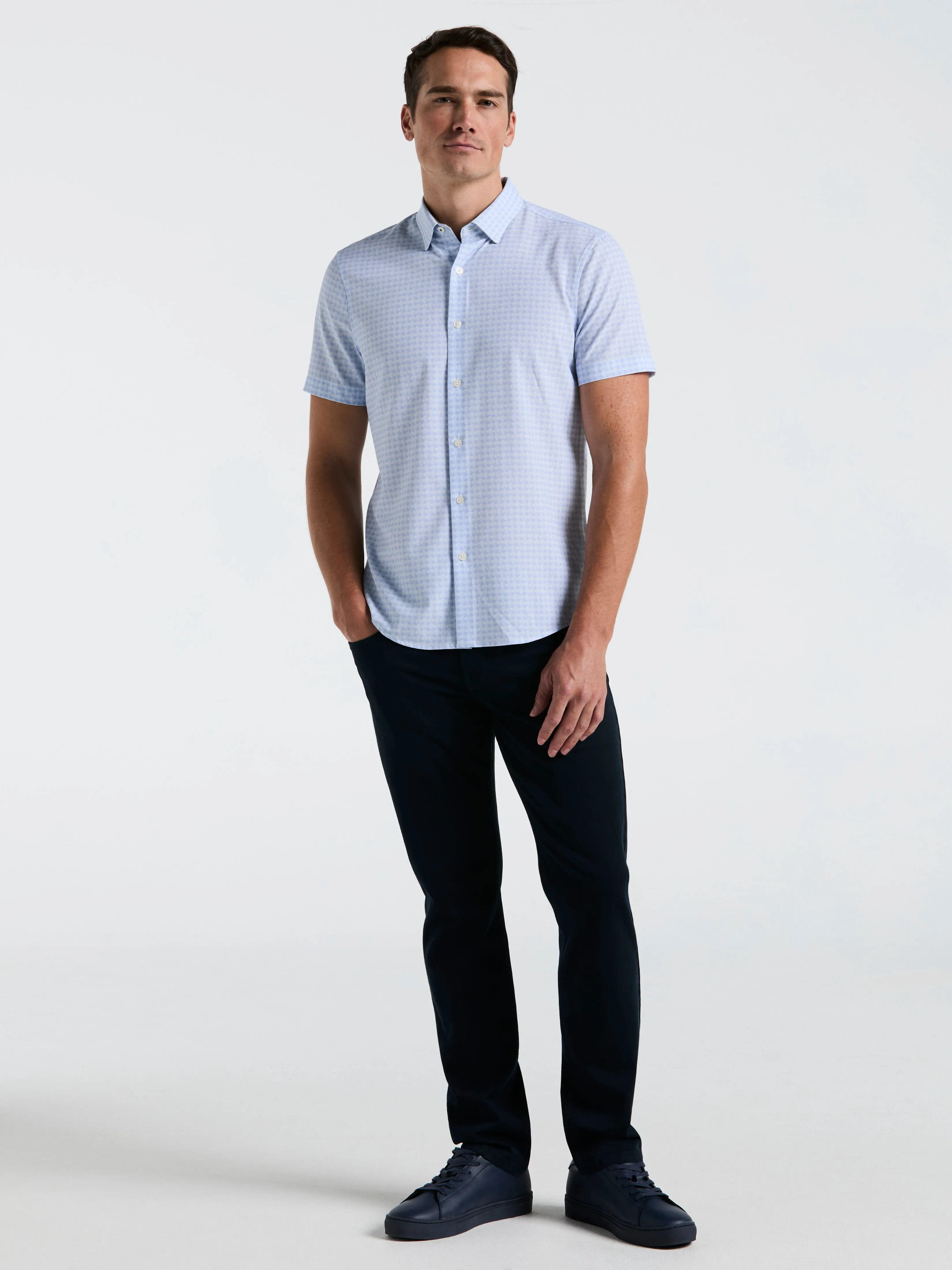 Textured Dot Slim Fit Shirt sold by Perry Ellis