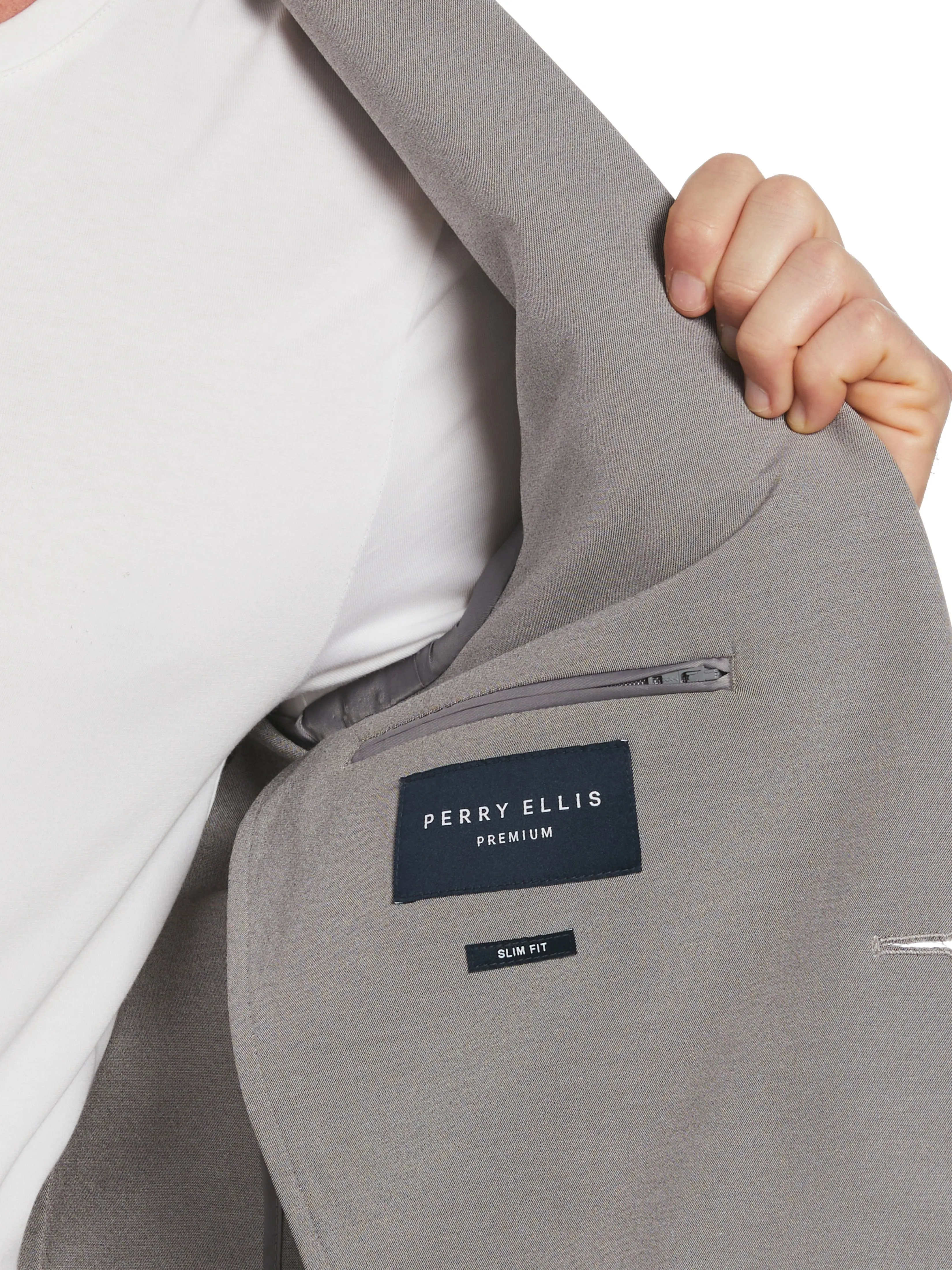 Slim Fit Modern Performance Tech Suit Jacket sold by Perry Ellis product image thumbnail 5