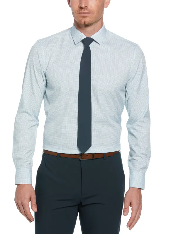 Slim Fit Stretch Small Check Dress Shirt sold by Perry Ellis