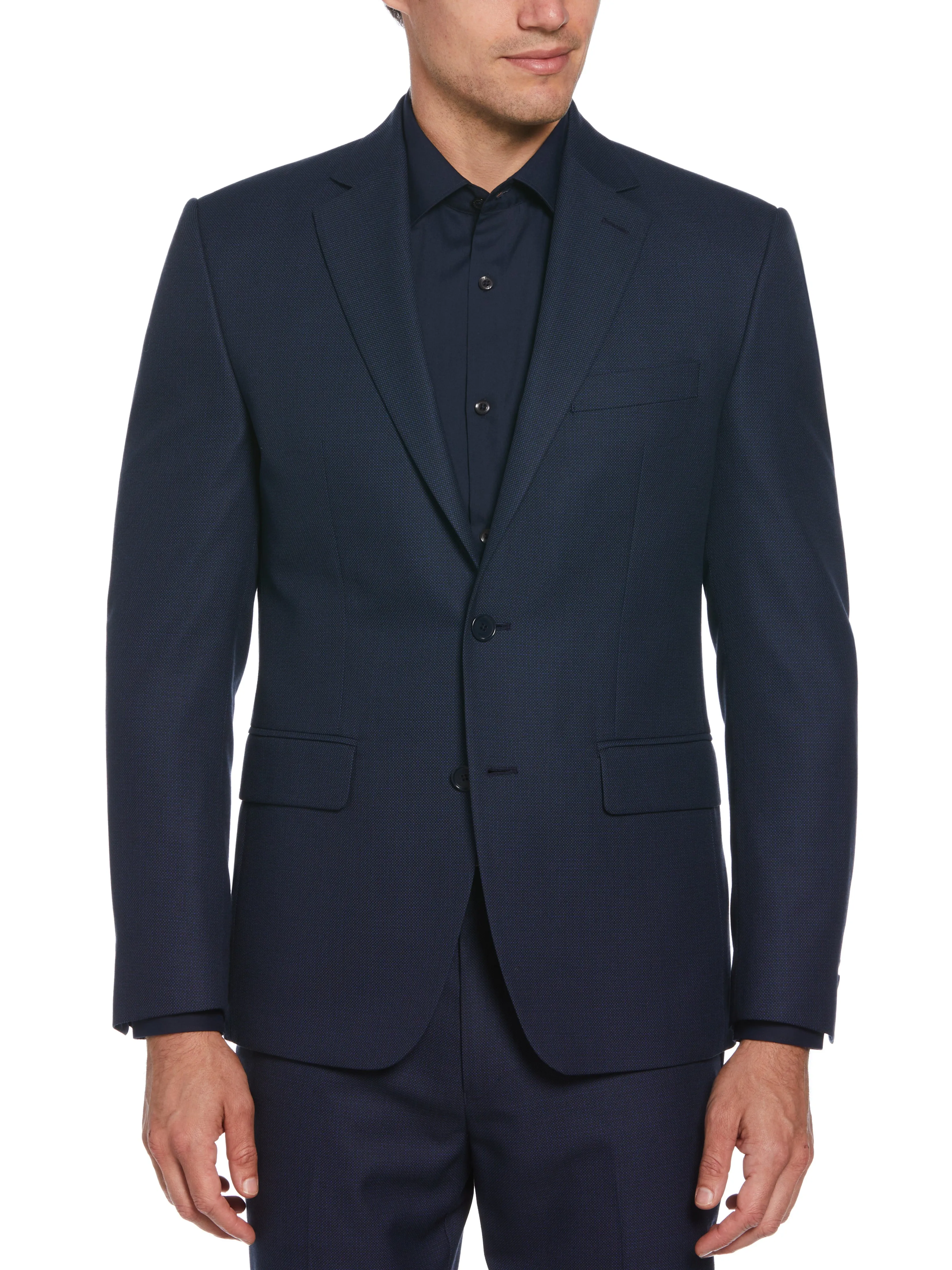 Performance Stretch Notched Lapel Suit Jacket sold by Perry Ellis