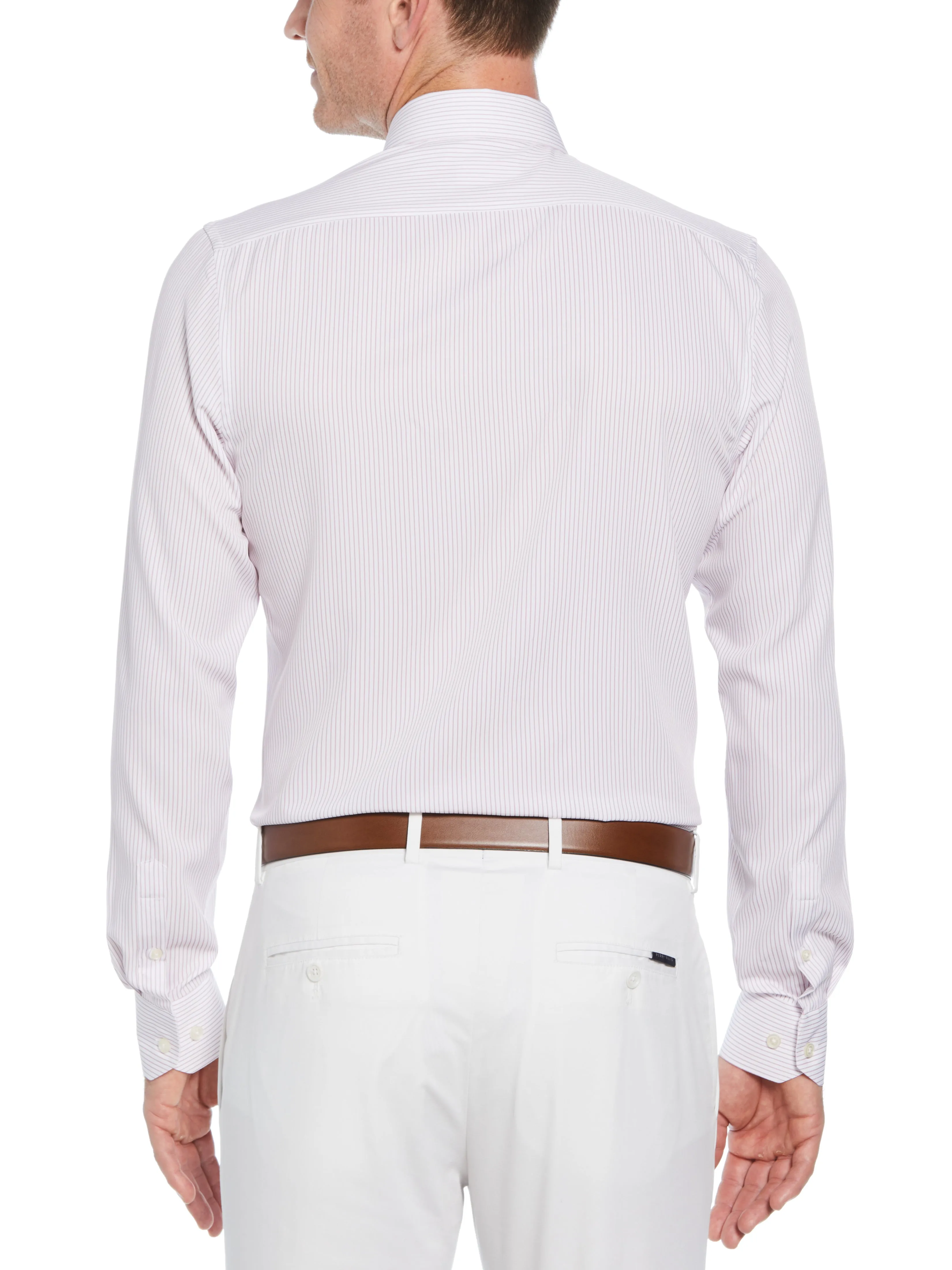 Total Stretch Pink Stripe Print Shirt sold by Perry Ellis product image thumbnail 3