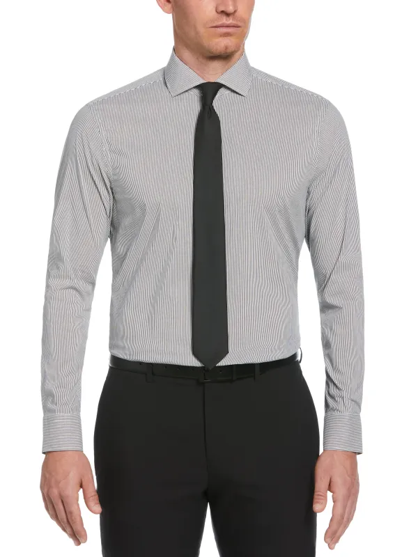 Slim Fit Striped Print Dress Shirt sold by Perry Ellis