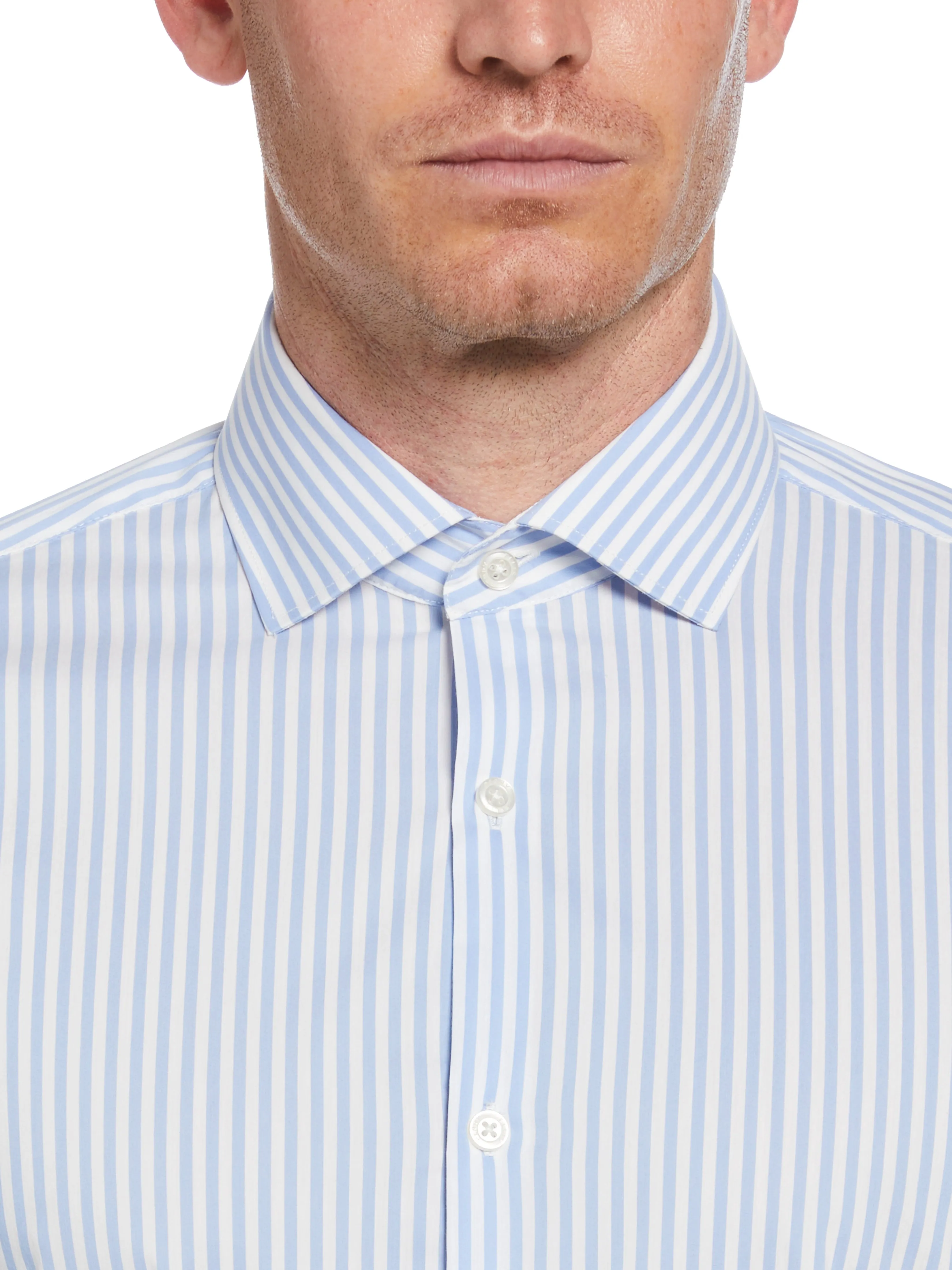 Slim Fit Striped Print Dress Shirt sold by Perry Ellis product image thumbnail 3