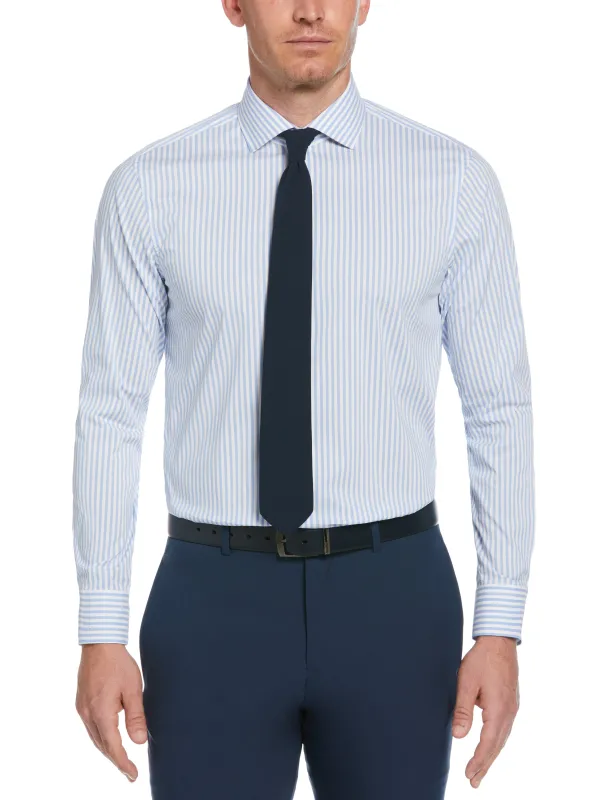 Slim Fit Striped Print Dress Shirt sold by Perry Ellis